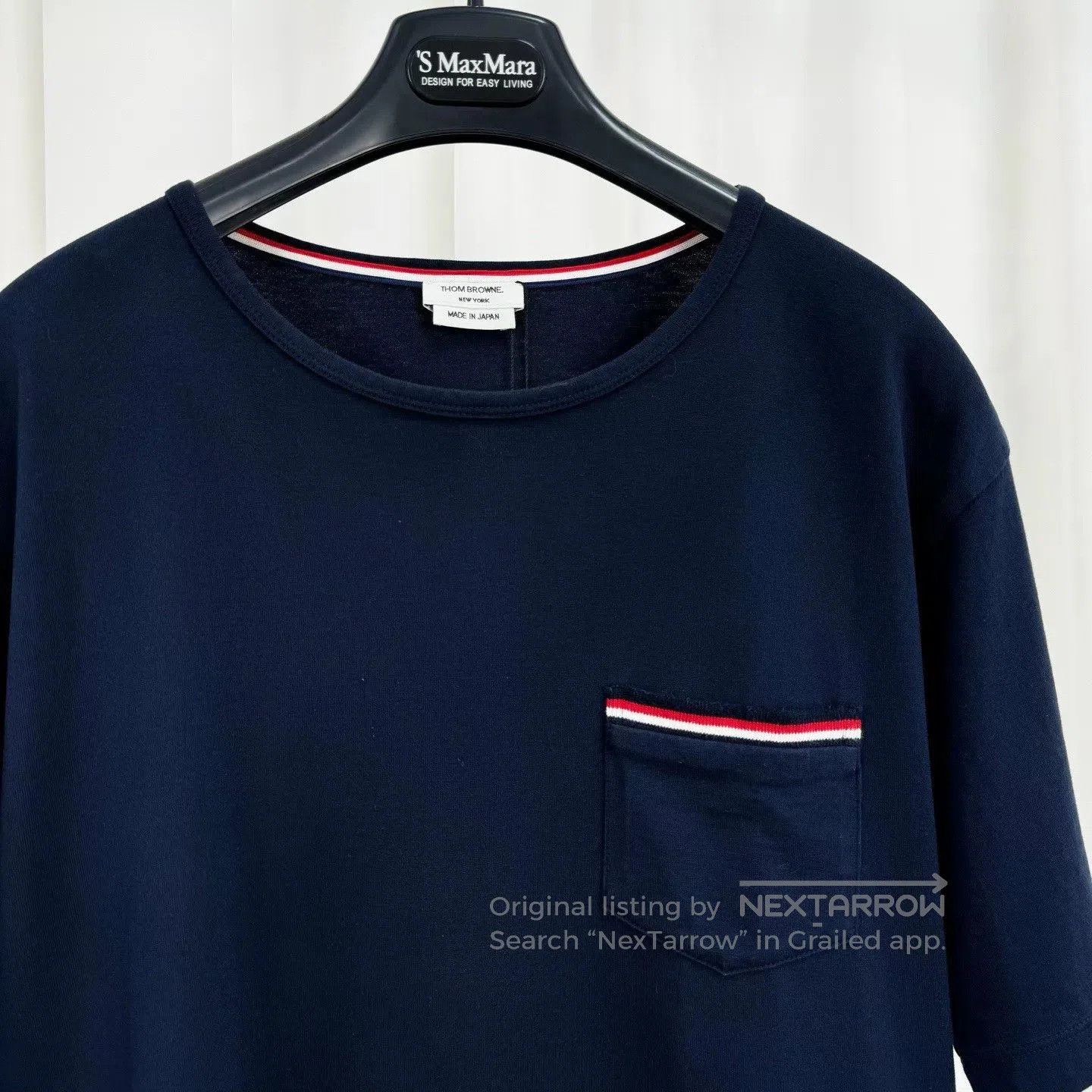 Thom Browne Thom Browne Navy Stripe Pocket Short-Sleeve. Size US L / EU 52-54 / 3 - 3 Thumbnail