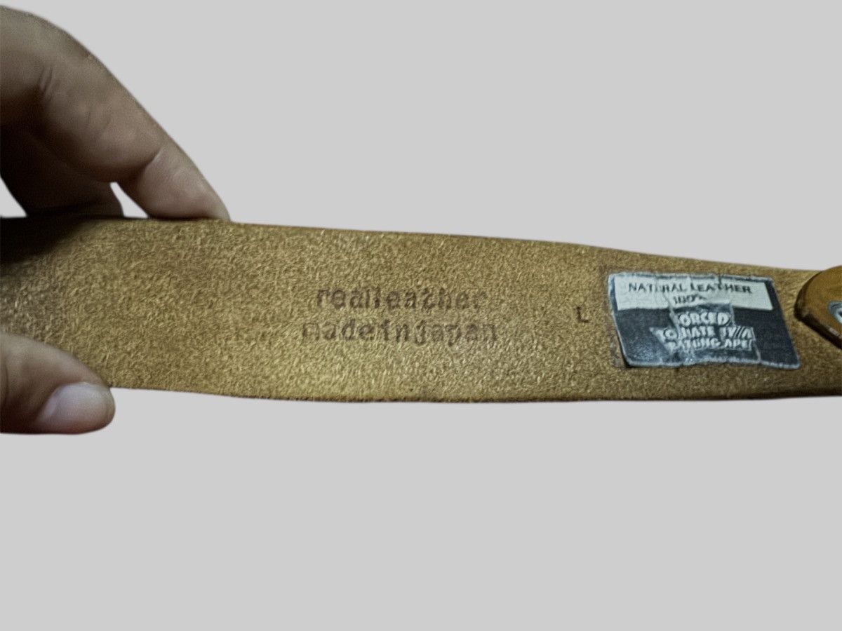 Bape A Bathing Ape x BAPE Leather Belt Made In Japan Size ONE SIZE - 4 Thumbnail