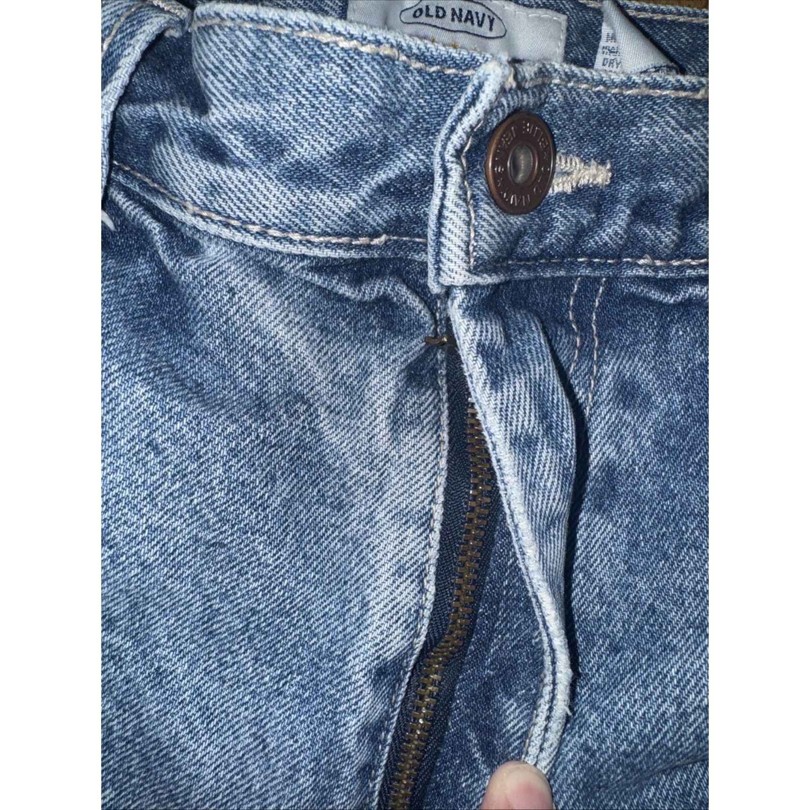 Old Navy × Vintage Vintage Old Navy Carpenter Denim Shorts Blue 31 Y2K Skater Size US 31 - 3 Thumbnail