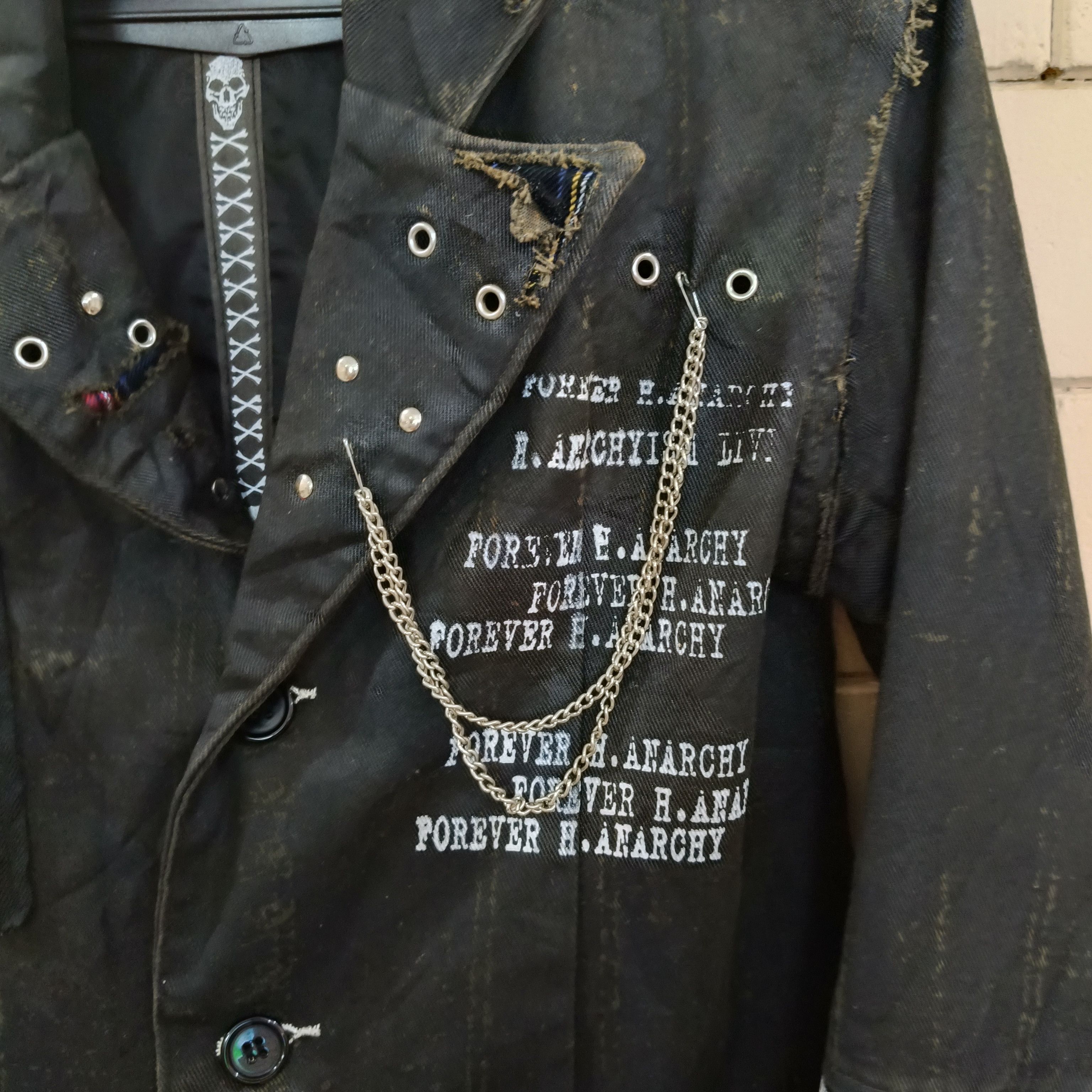 Japanese Brand H. ANARCHYISM for PLUS Punk Jacket Size US S / EU 44-46 / 1 - 6 Thumbnail