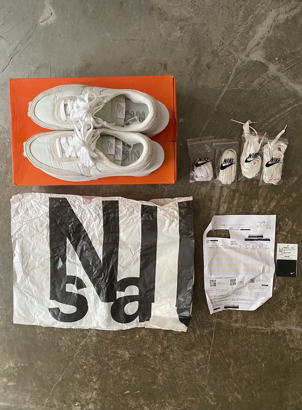 Nike × Sacai Nike Sacai LD Waffle White Nylon Size US 9.5 / EU 42-43 - 3 Thumbnail
