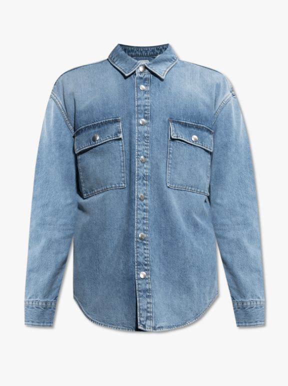 Bottega Veneta o1loc1c0825 754704 Vintage Medium Indigo Denim Shirt in Blue Size US S / EU 44-46 / 1 - 1 Thumbnail