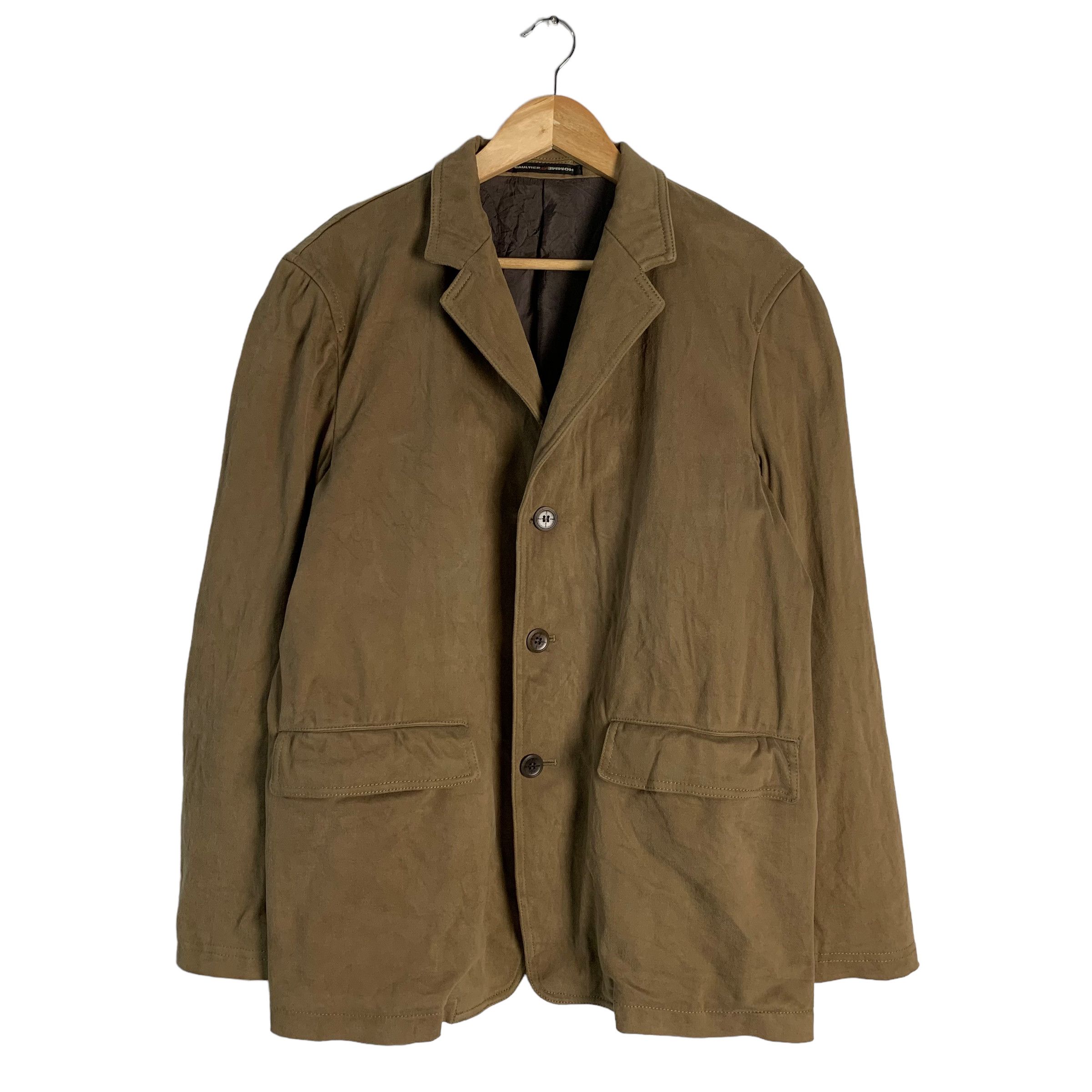 image of Gaultier Homme Objet Jpg Jean Paul Gaultier Homme Object Jacket in Brown, Men's (Size Medium)