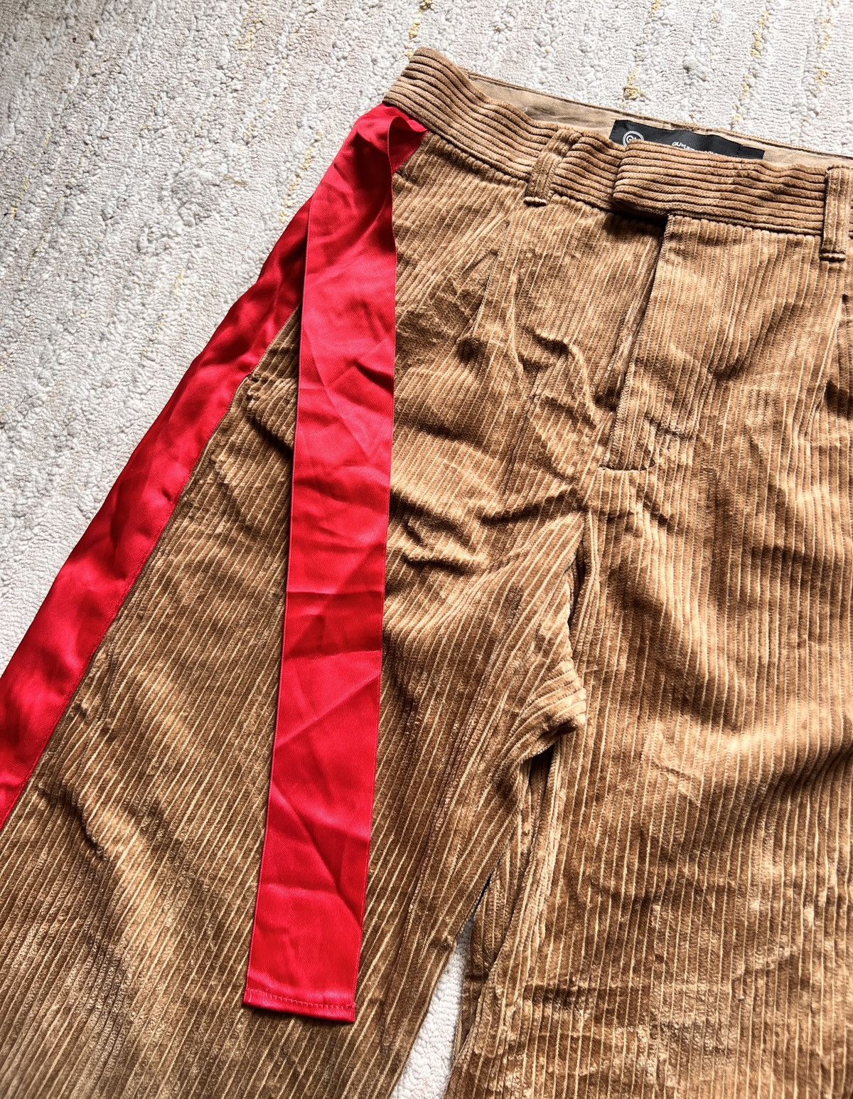 Japanese Brand × Undercover Gu Undercover Corduroy Baggy Wide Pants Size US 29 - 5 Thumbnail