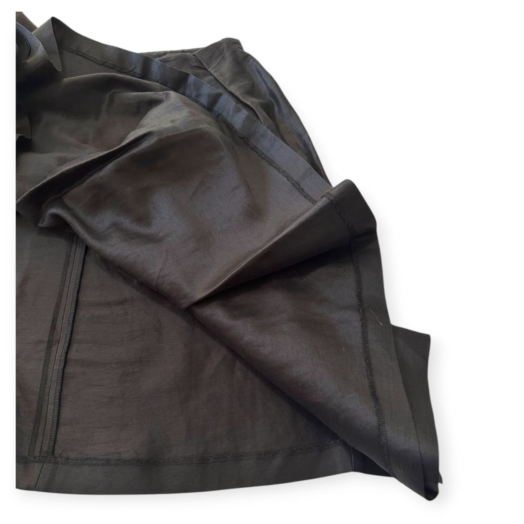 Dries Van Noten Dries Van Noten Black Faux Wrap A line Skirt, Size 40EU Size 28" / US 6 / IT 42 - 9 Thumbnail