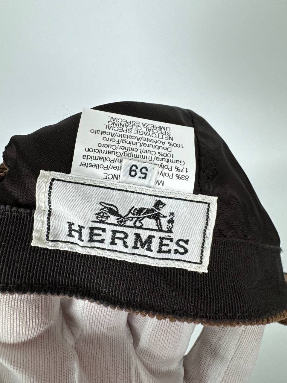 Hermes Hermes Corduroy Logo Cap Size ONE SIZE - 9 Thumbnail