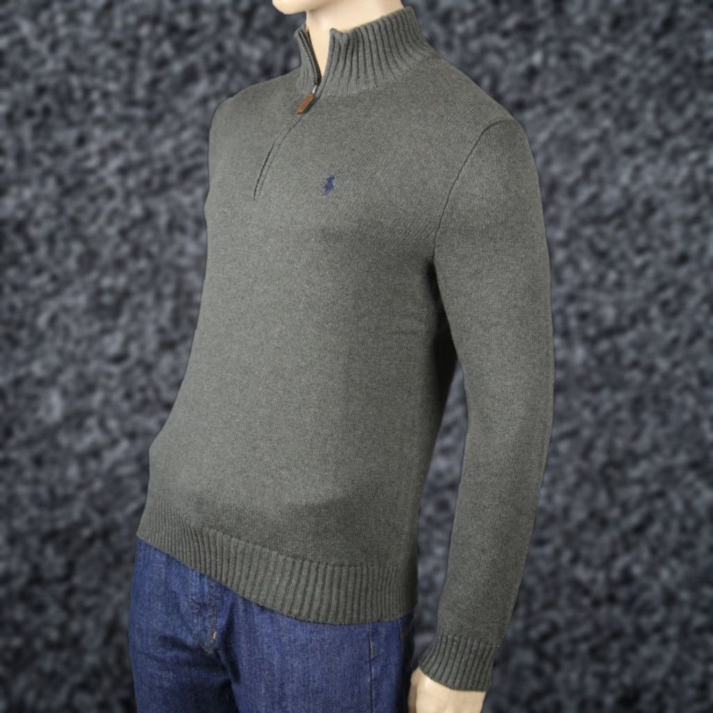 Polo Ralph Lauren Polo Ralph Lauren Grey 1/2 Zip Sweater Large L NWT Men Grays 100% Cotton Solid 1/2 Zip Polo Ralph Lauren Sweater Mens L Grey Size US L / EU 52-54 / 3 - 1 Preview