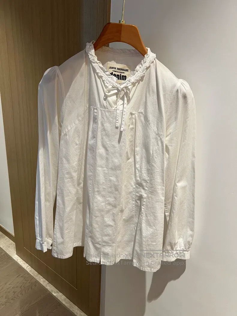 Junya Watanabe JUNYA WATANABE Court Collar White Shirt Size XS / US 0-2 / IT 36-38 - 1 Thumbnail