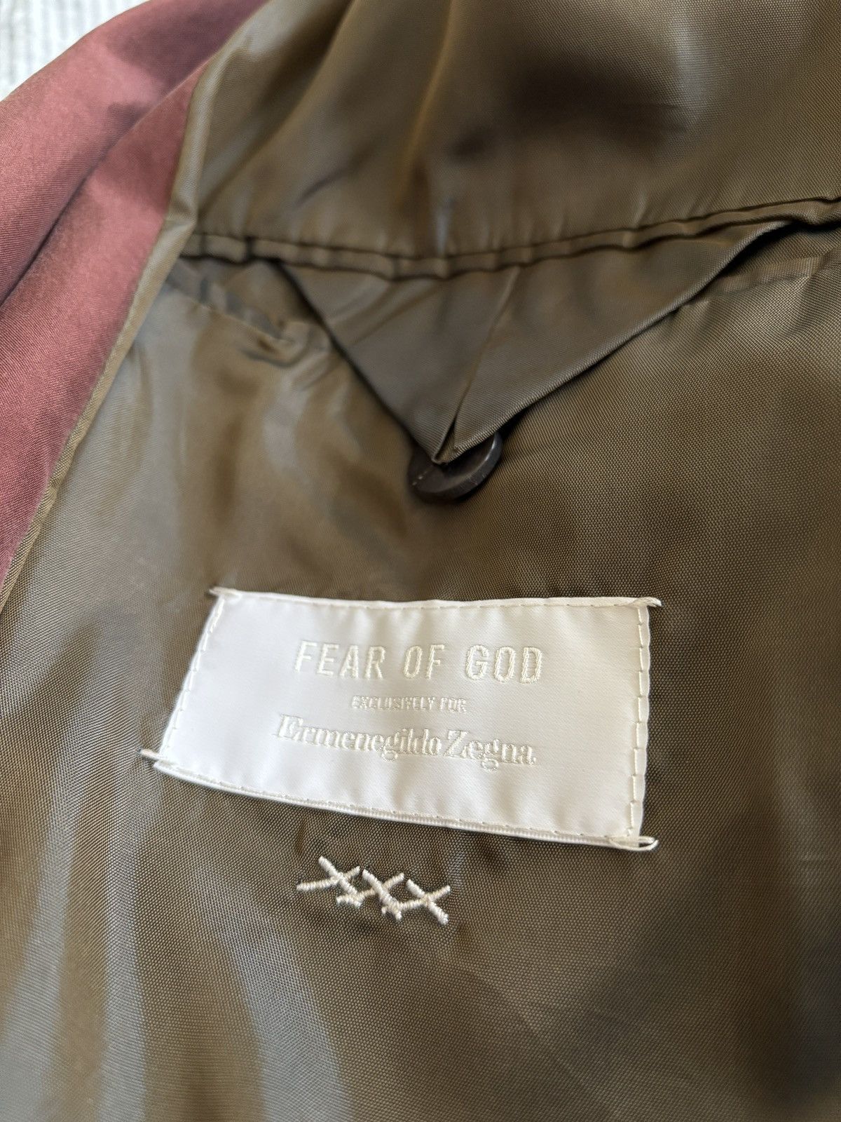 Ermenegildo Zegna × Fear of God Fear of God Zegna Bordeaux Blouson Size US M / EU 48-50 / 2 - 12 Thumbnail