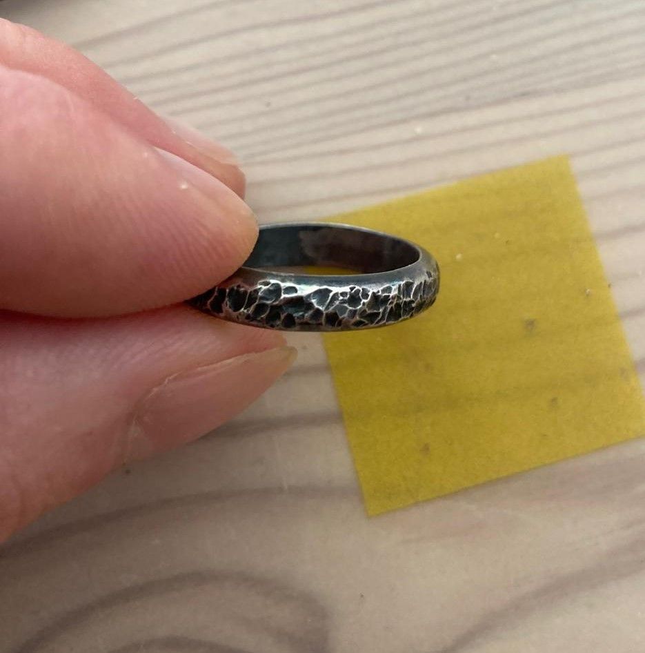 Chin Teo Chin Teo Pattern 925 Silver Ring 8 56 adjustable Size ONE SIZE - 1 Thumbnail