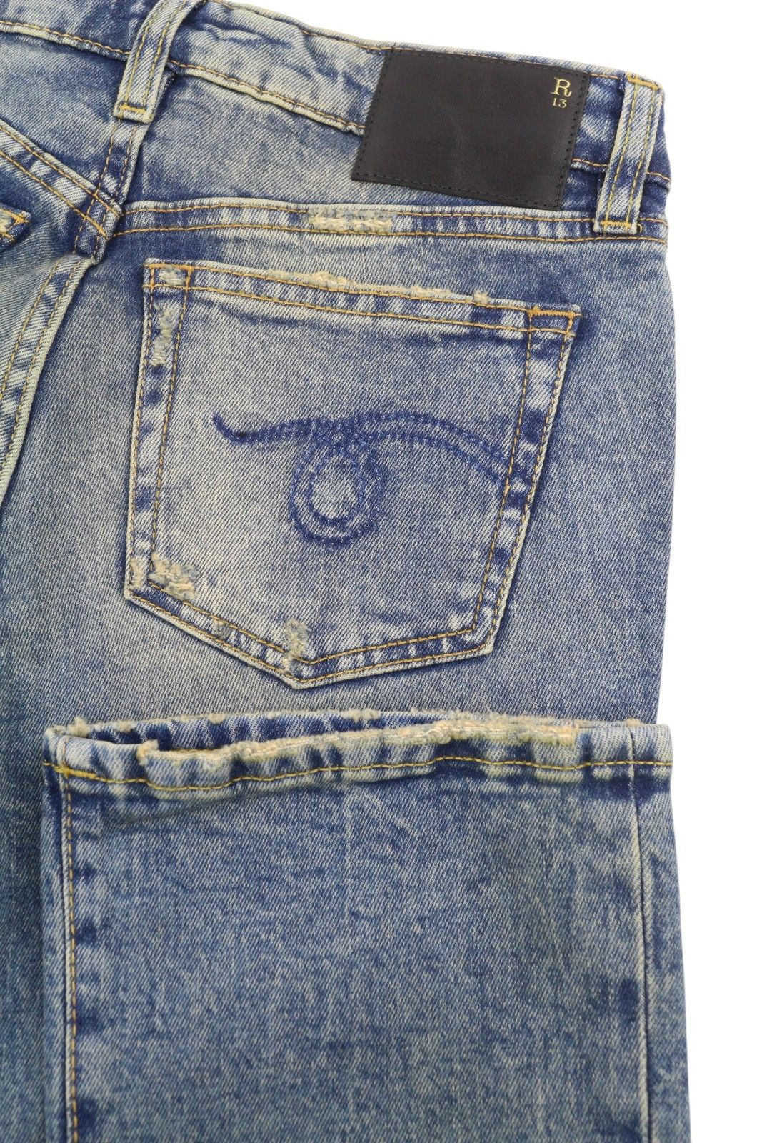 R13 KICK FIT 24 Kelly Faded Blue RRP699 87180 Size 24" / US 00 / IT 34 - 6 Thumbnail