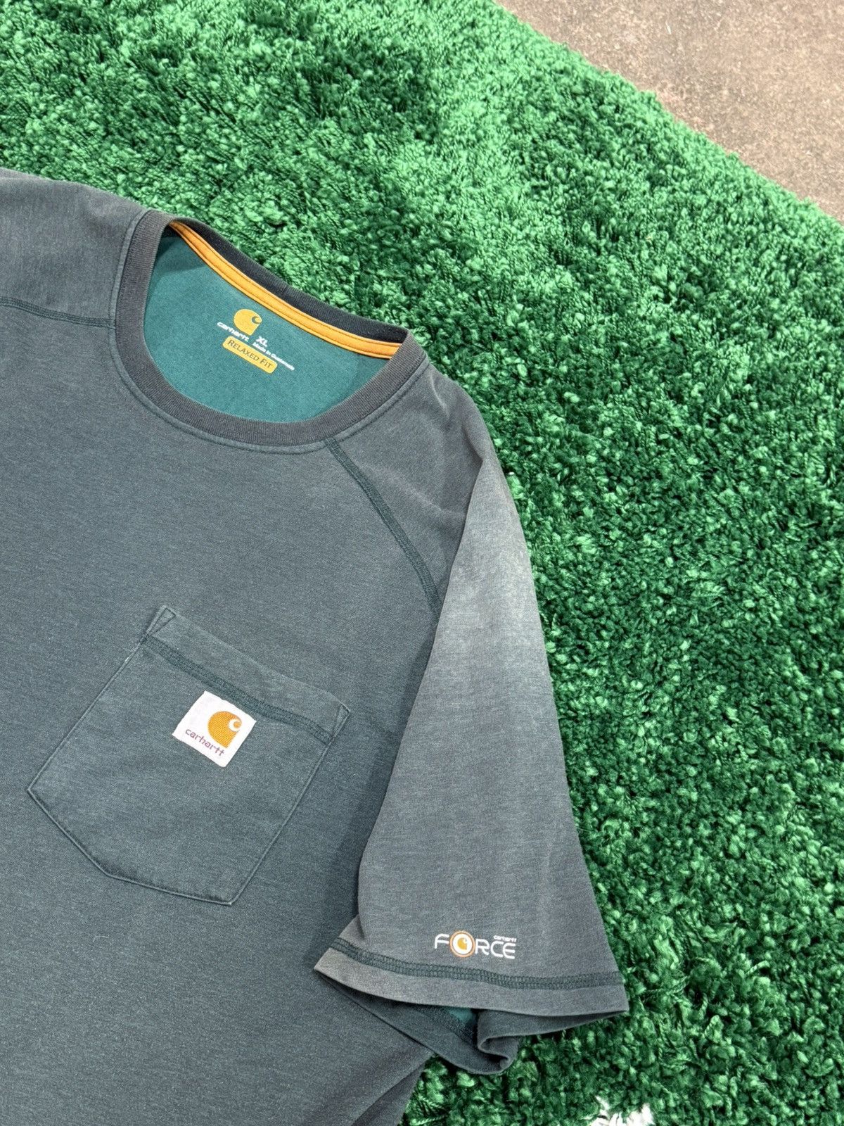 Carhartt Carhartt Forest Green Active Force Pocket Logo Patch Tee XL Size US XL / EU 56 / 4 - 3 Thumbnail