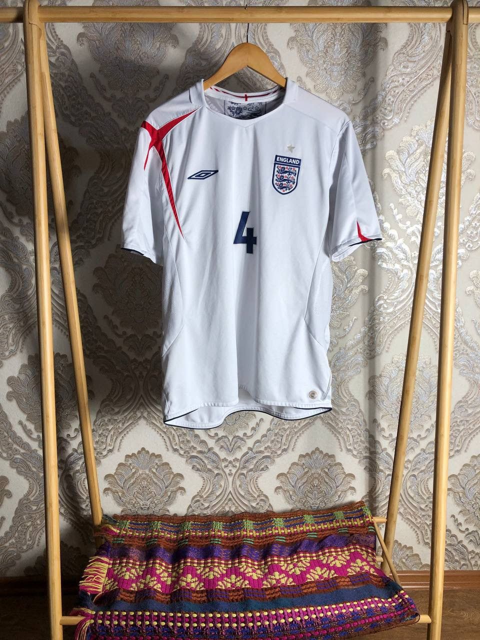 Umbro × Vintage VERY RARE UMBRO ENGLAND RETRO SOCCER JERSEY BLOKECORE Y2K Size US XL / EU 56 / 4 - 2 Thumbnail