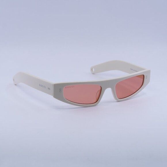 Gucci 🕶️ New Gucci GG1634S 005 Ivory/Red Sunglasses Size ONE SIZE - 2 Thumbnail