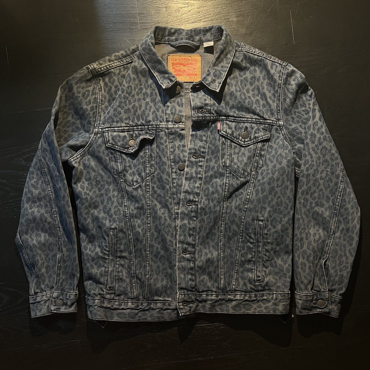 Levi's × Vintage Vintage Levi's Dark Wash Leopard Print