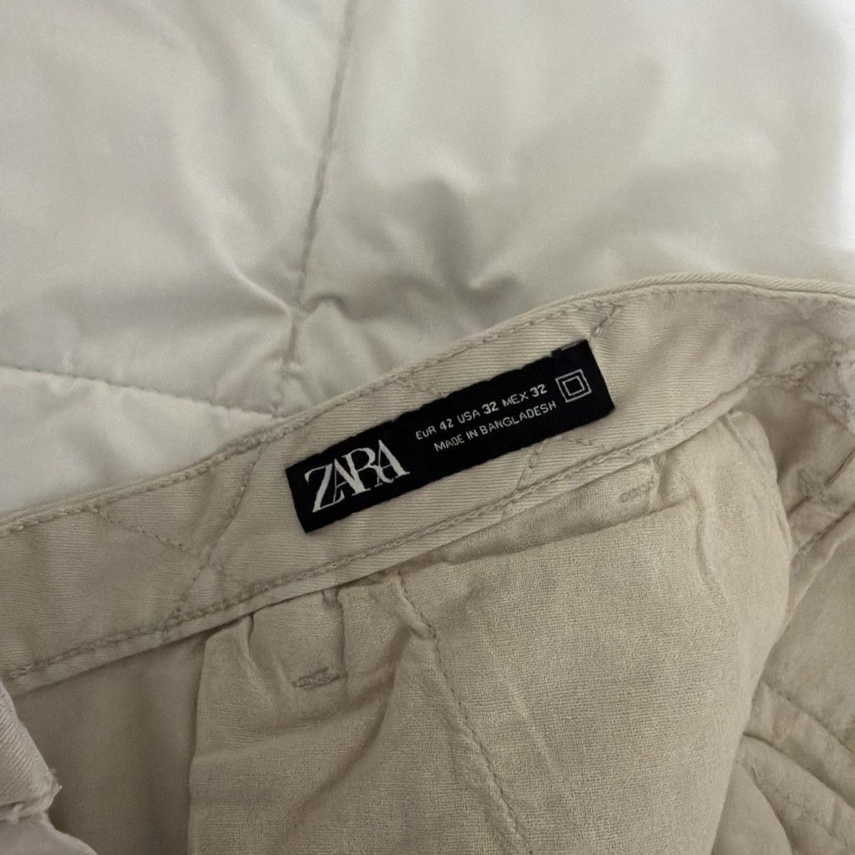 Zara Zara Pants Men’s Cargo Pants beige Size 32 Size US 32 / EU 48 - 4 Thumbnail
