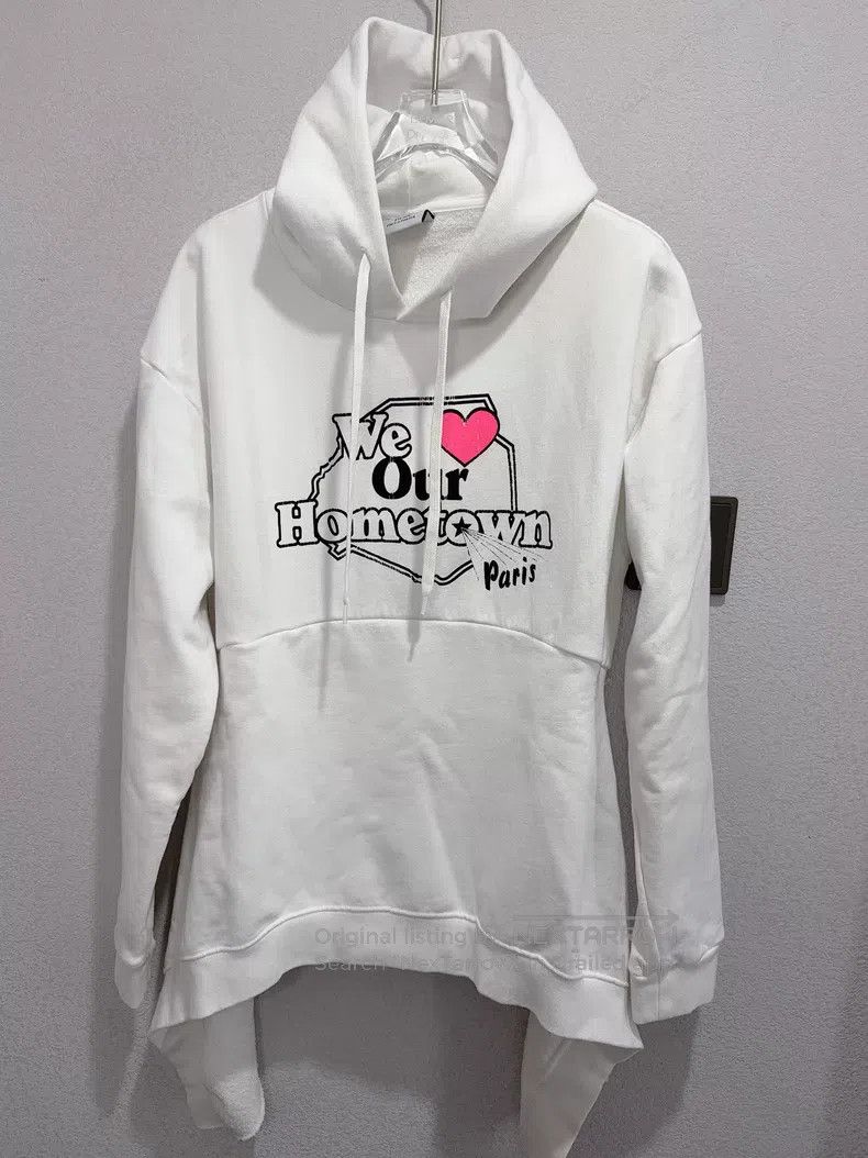 Vetements Vetements 'Click Here' White Hoodie S | Grailed