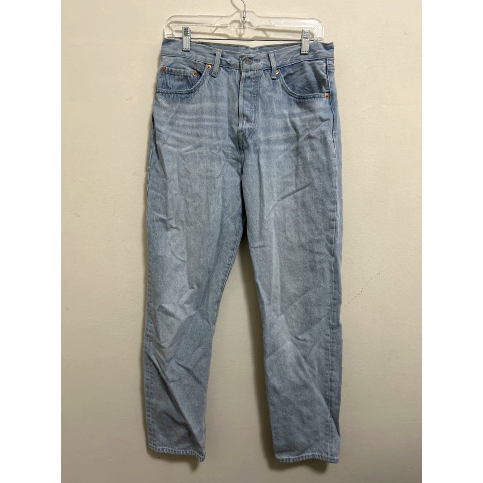 Levi's Levi's 501 Premium ‘81 Jeans Womens 29x31 Light Wash Denim Button Fly Straight 5-Pocket Regular Fit Mens Womens Boys Girls Size 29" - 2 Thumbnail