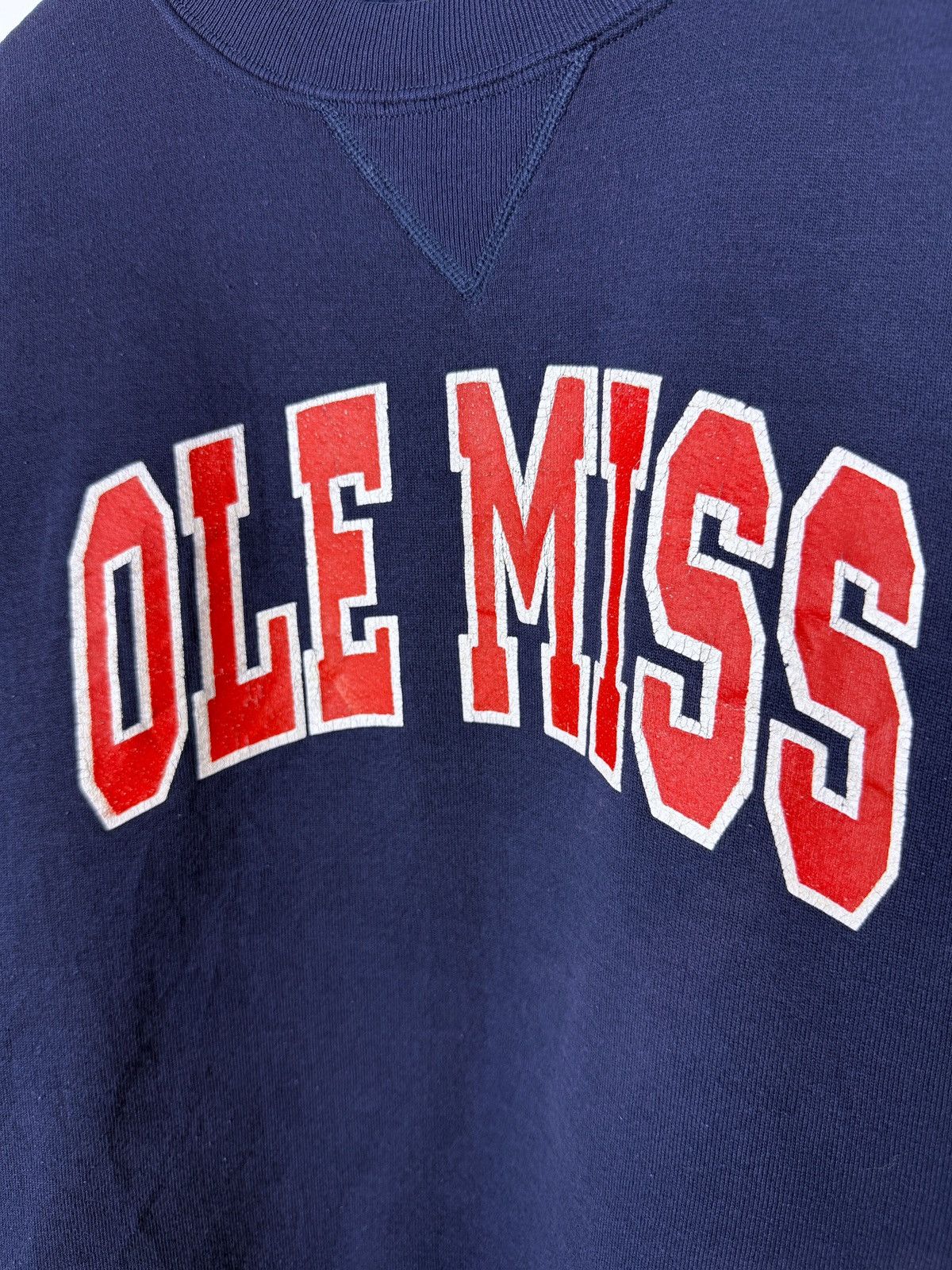 Vintage 90s Vintage Ole Miss Rebels NCAA Russel Athletic Sweatshirt Size US XL / EU 56 / 4 - 4 Thumbnail