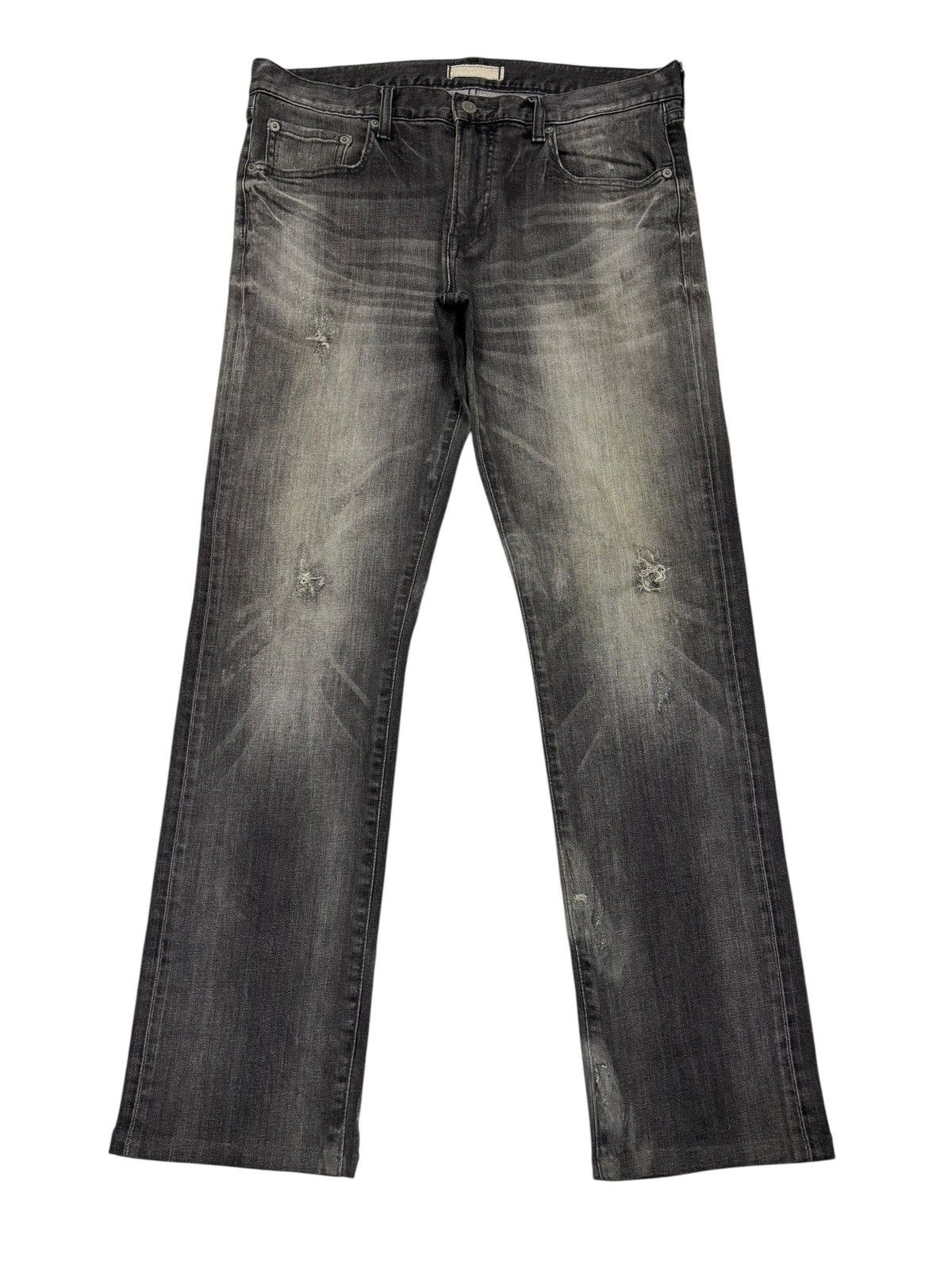 Kapital Vintage Uniqlo Faded Black Distressed Denim Jeans Size US 34 / EU 50 - 7 Thumbnail
