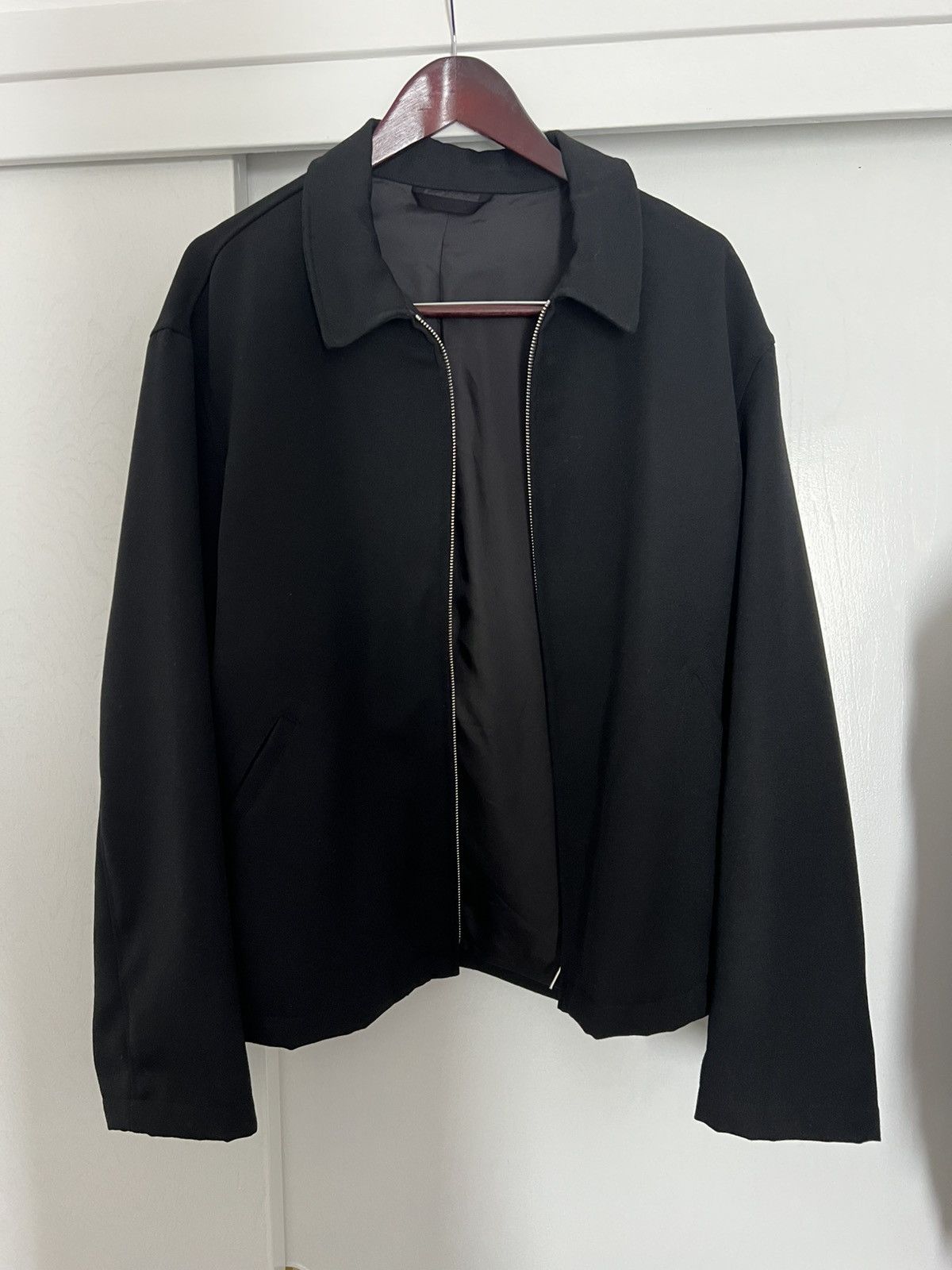 James Coward Site Jacket - Black Heavyweight Wool Gabardine - Size IV Size US L / EU 52-54 / 3 - 3 Thumbnail