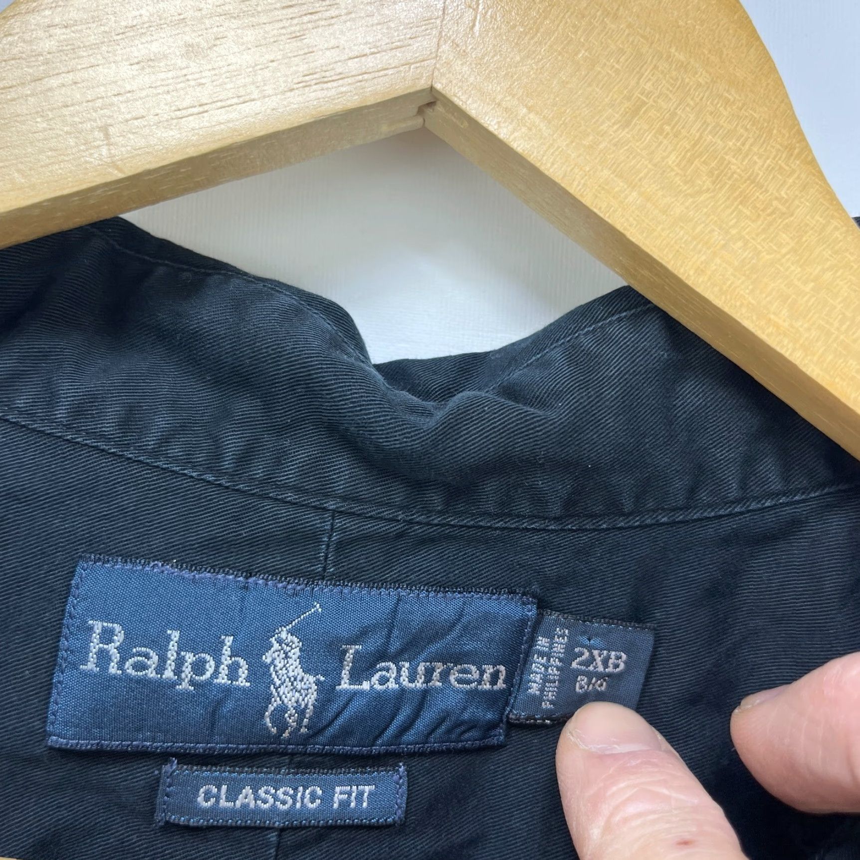 Polo Ralph Lauren VINTAGE Polo Ralph Lauren Button-Up Long Sleeve Shirt Black 2XL Mens Polo Ralph Lauren Button-Up Long Sleeve Shirt Black 2XL Mens Size US XXL / EU 58 / 5 - 5 Thumbnail