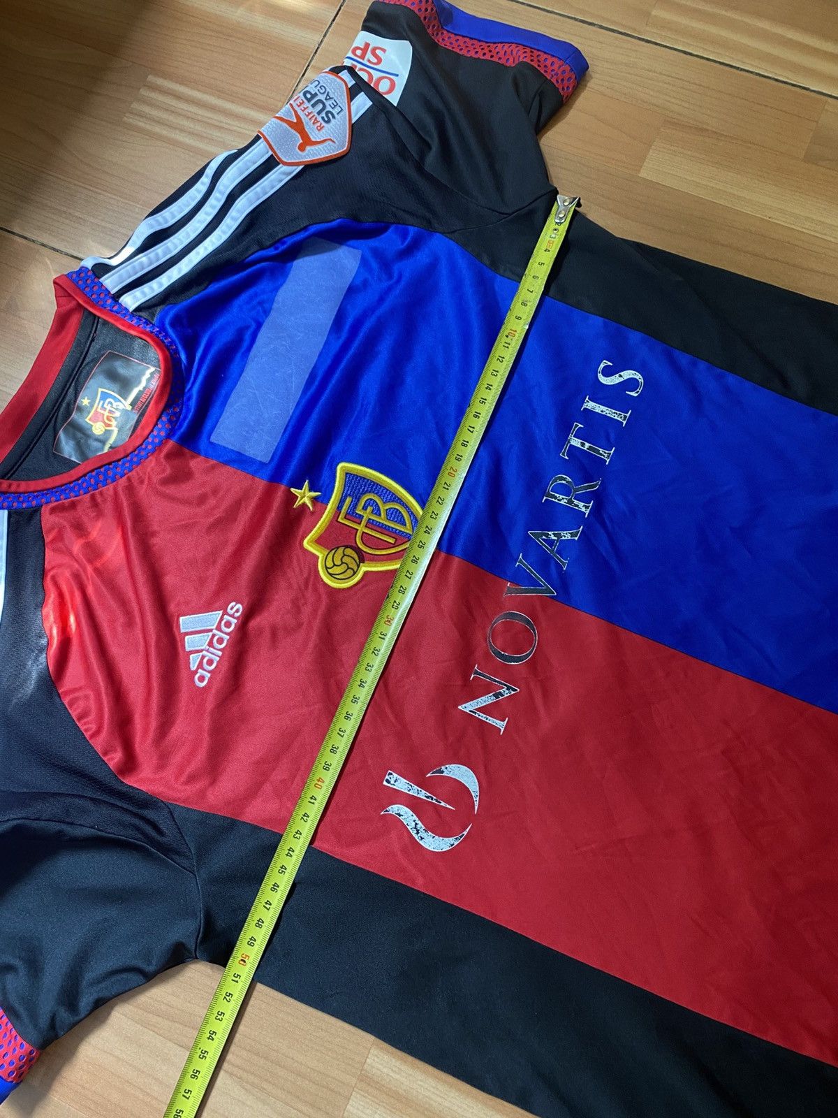 Adidas × Vintage Adidas FC Basel 2016/17 Home Football Shirt Soccer Jersey Size US M / EU 48-50 / 2 - 19 Thumbnail