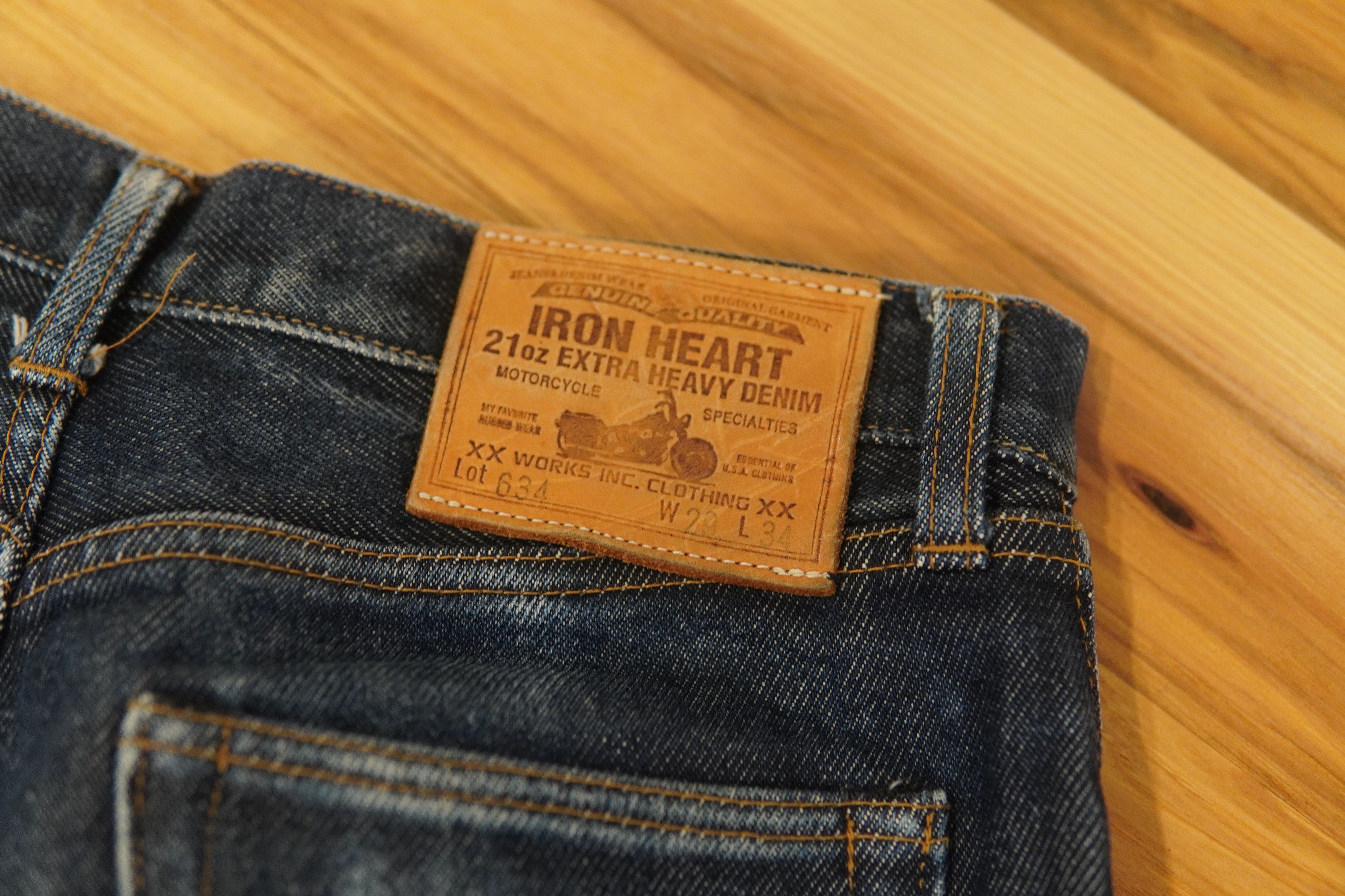 Iron Heart 634S 21OZ SELVEDGE DENIM STRAIGHT CUT Grailed