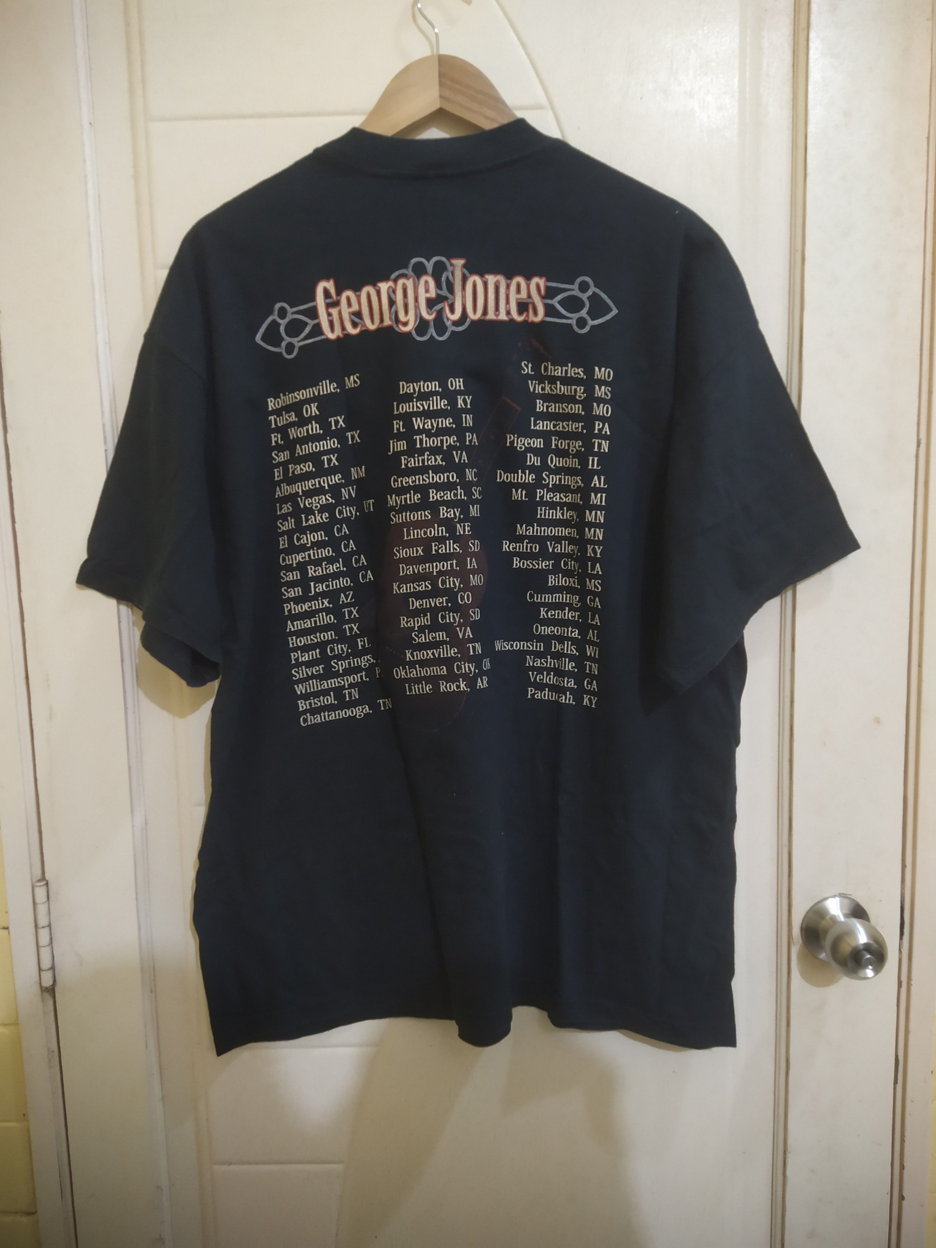Band Tees M&O y2k Tagging George Jones Country Singer Tour 2007 Size US XXL / EU 58 / 5 - 2 Thumbnail
