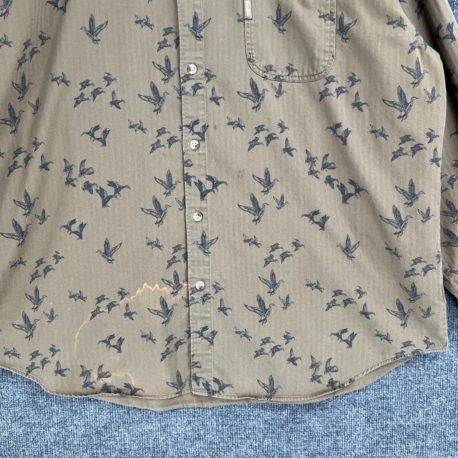 Columbia Vintage Columbia Shirt Brown All Over Duck Print XL Size US XL / EU 56 / 4 - 3 Thumbnail