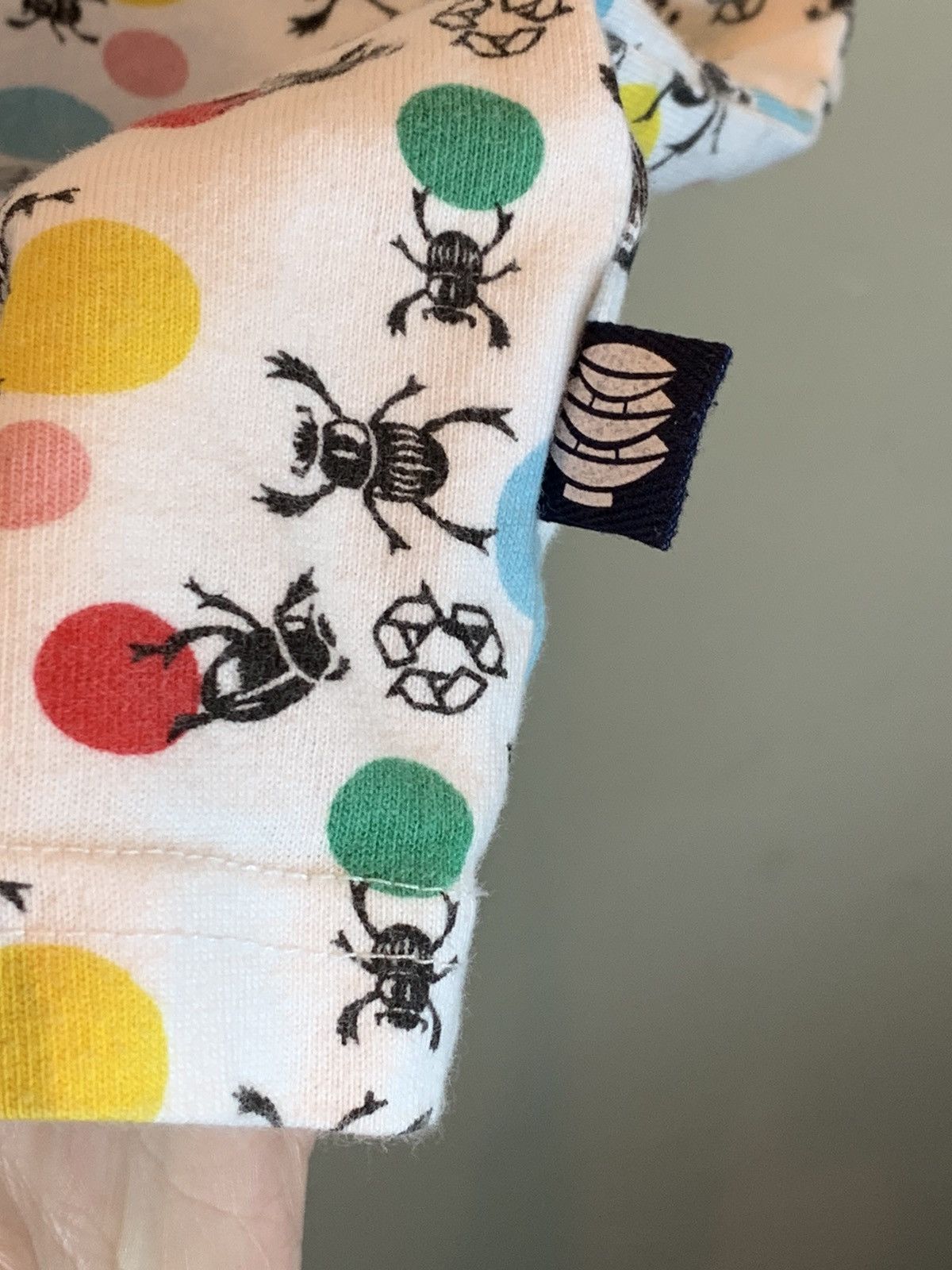 Designer × Vintage RARE Vintage 90s Punk Drunkers Beetle Polkadot Recycle Shirt Size US L / EU 52-54 / 3 - 4 Thumbnail