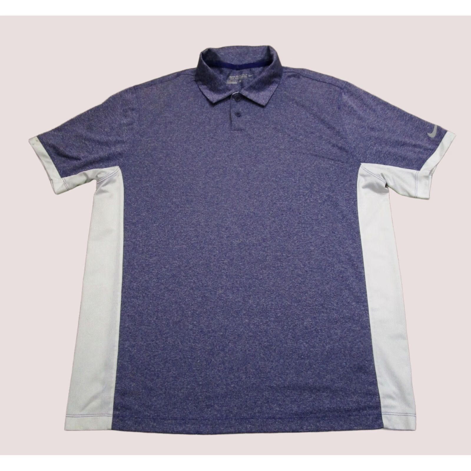 Nike Nike Tour Performance Polo Shirt Men L Purple White Golf Dri Fit Activewear Size US L / EU 52-54 / 3 - 1 Thumbnail