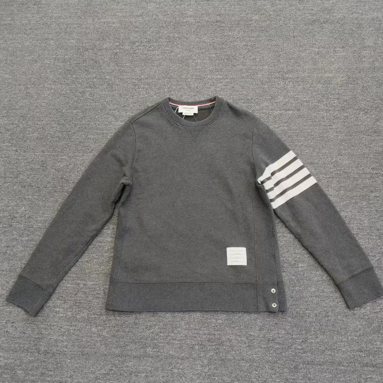 Thom Browne Classic Grey Oversized Sweatshirt by Thom Browne-dmc Size US M / EU 48-50 / 2 - 1 Thumbnail
