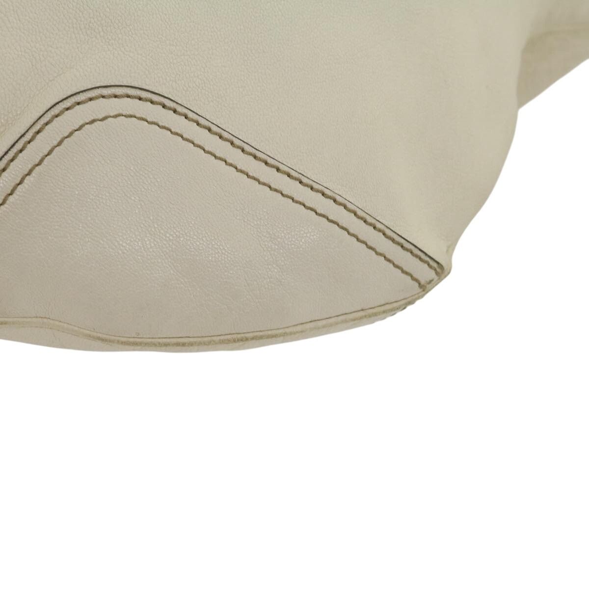 GUCCI Shoulder Bag Leather White