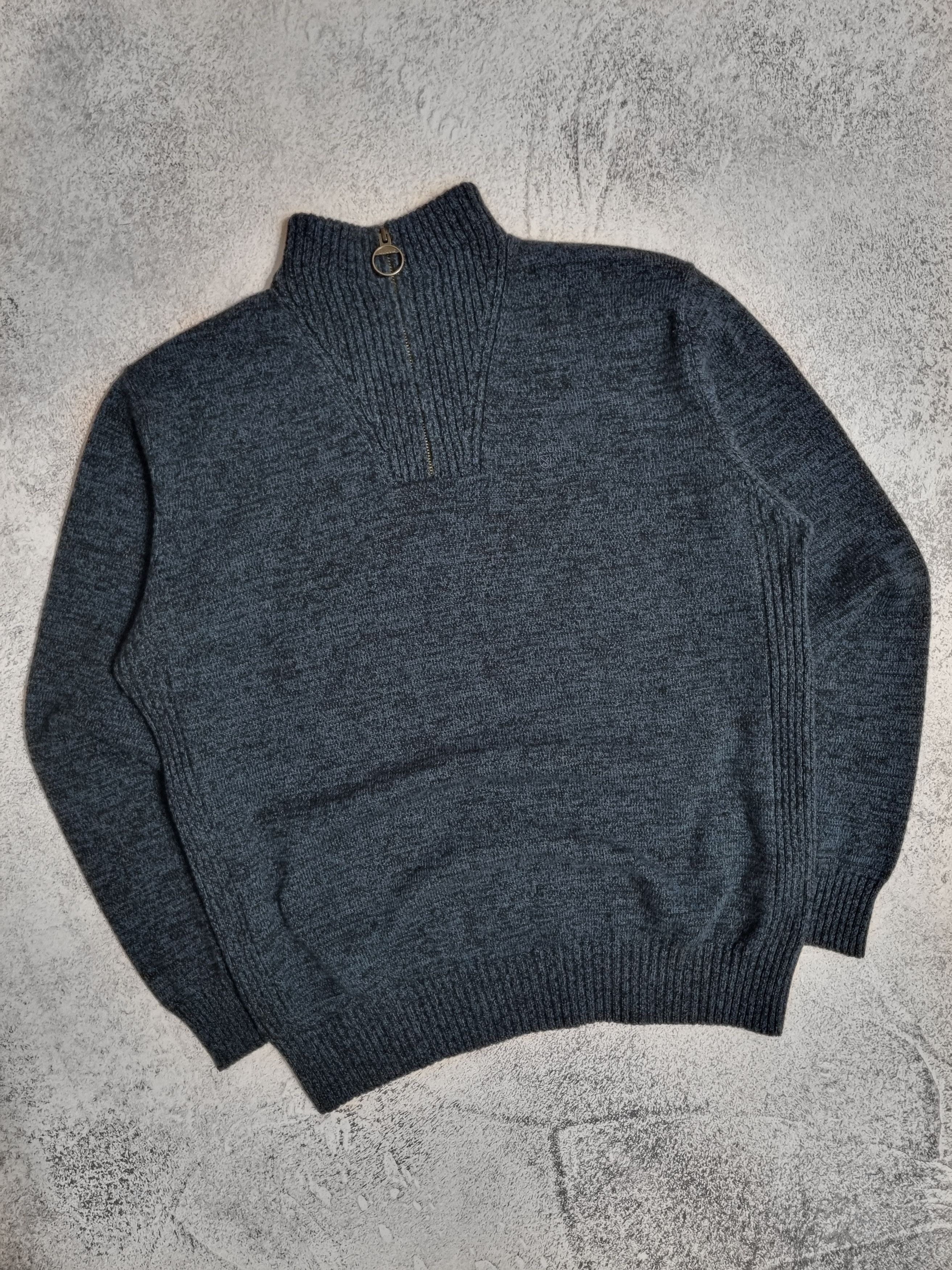 Barbour × Designer Barbour Wool Knit 1/3 Sweater Size US XL / EU 56 / 4 - 2 Thumbnail