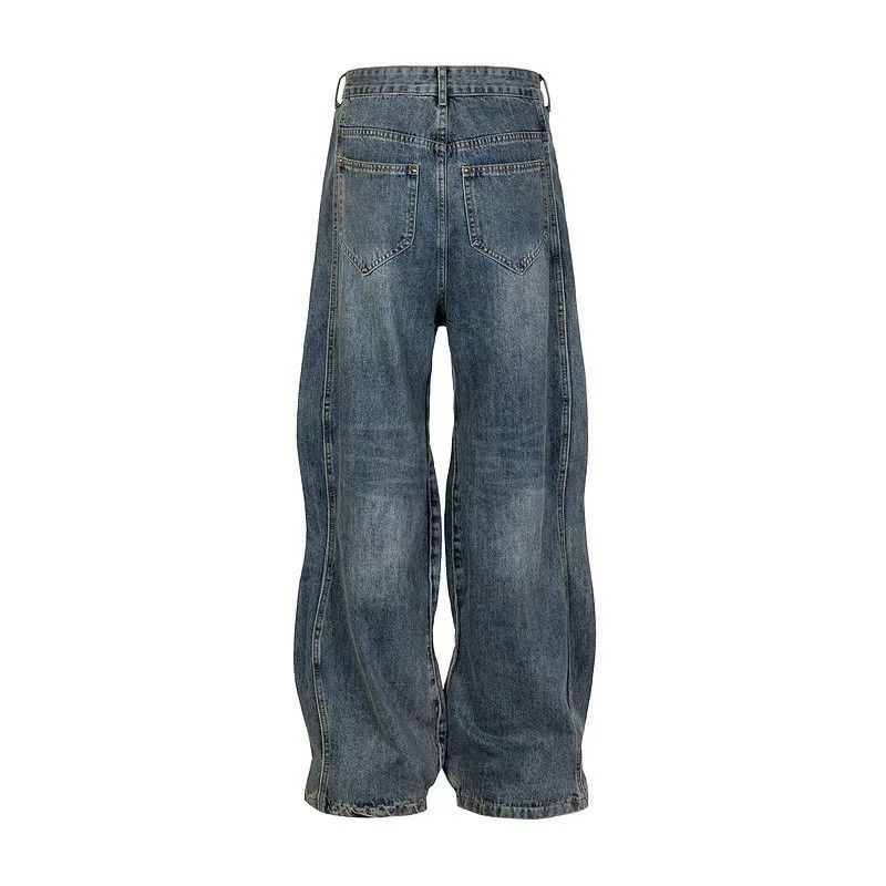 Japanese Brand × Jean Street Wash Wide Leg Casual Jeans Size US 32 / EU 48 - 2 Thumbnail