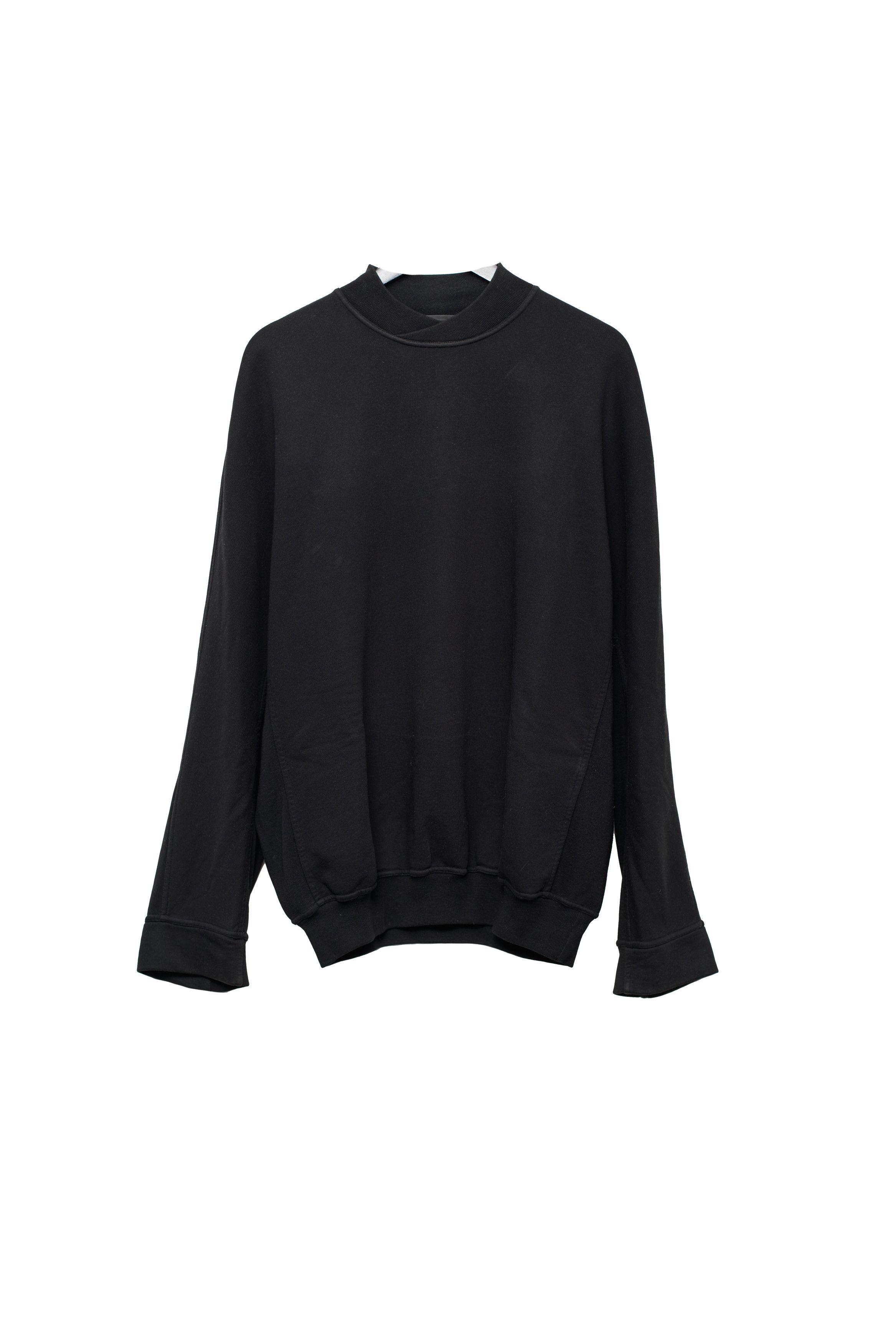 Haider Ackermann Haider Ackermann Overlap Collar Crewneck Black Size US S / EU 44-46 / 1 - 1 Thumbnail