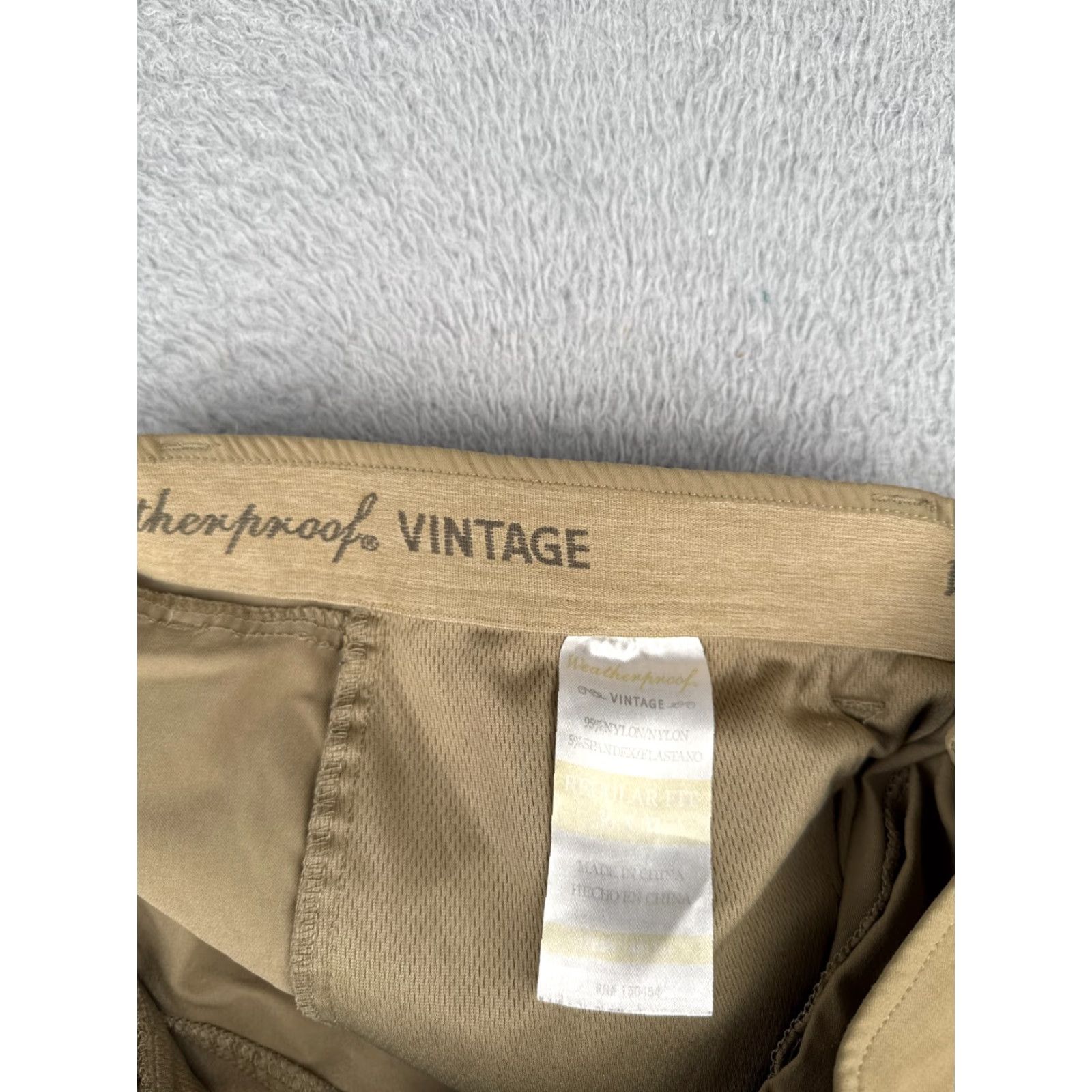 Weatherproof Weatherproof Pants Mens Regular Cargo Straight Beige 36x32 Nylon Blend Size 36 Inseam 32 Front Flat Pockets Cargo Pocket Workwear Outdoor Size US 36 / EU 52 - 7 Thumbnail