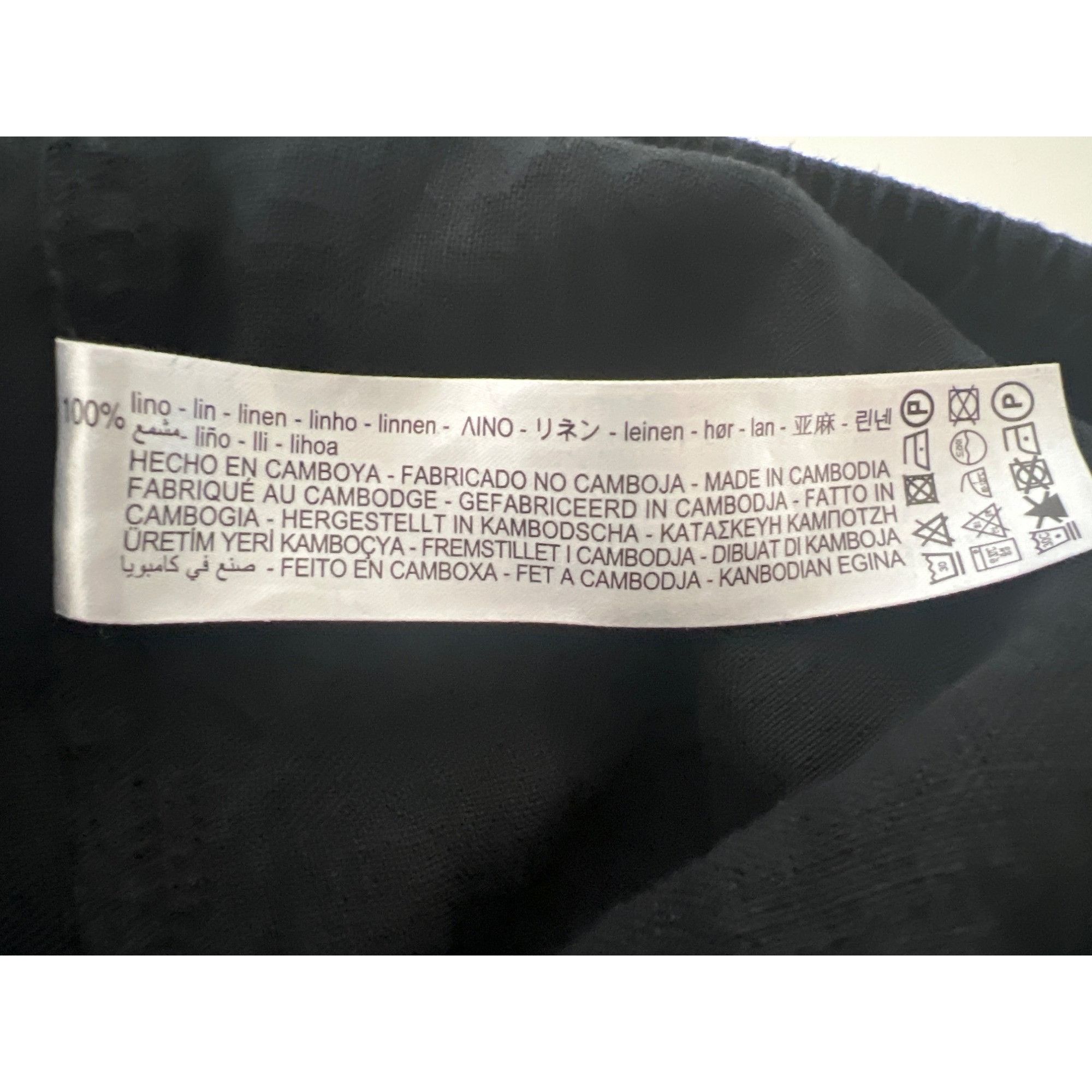 Zara Zara Womens Black Linen Pants Size 27" / US 4 / IT 40 - 6 Thumbnail