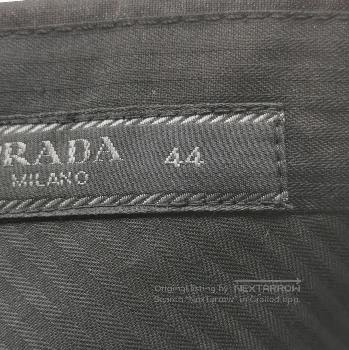Prada Prada Black Wool Slim Fit Trousers 0089. Size 41" - 6 Thumbnail