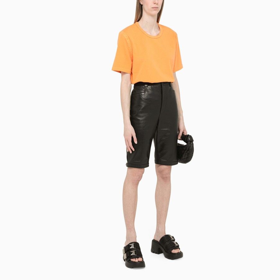 Bottega Veneta o1d2blof0824 Crewneck T-Shirt in Orange Size XS / US 0-2 / IT 36-38 - 2 Thumbnail