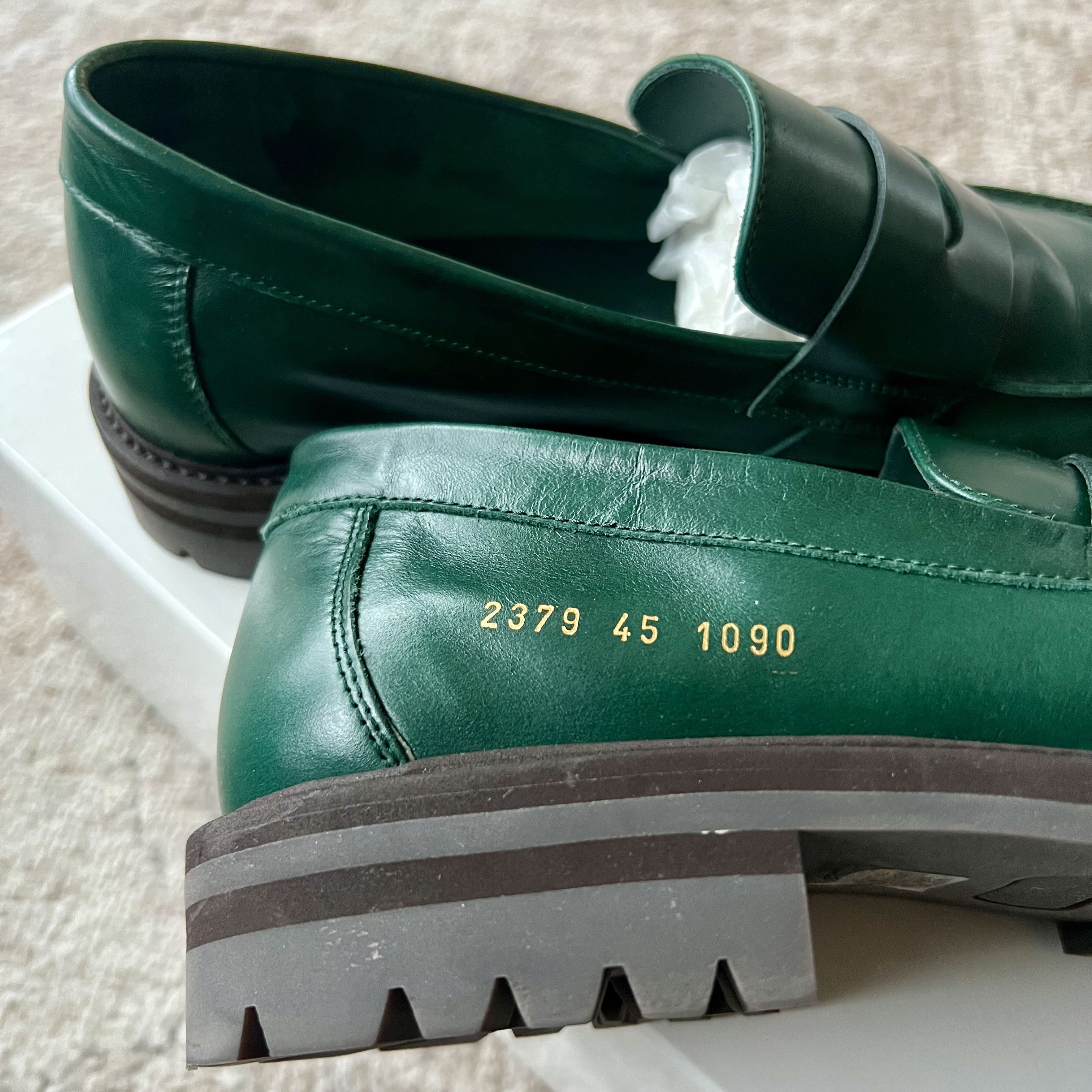 Common Projects Common Projects Green Leather Loafer - Size 45 Size US 12 / EU 45 - 5 Thumbnail