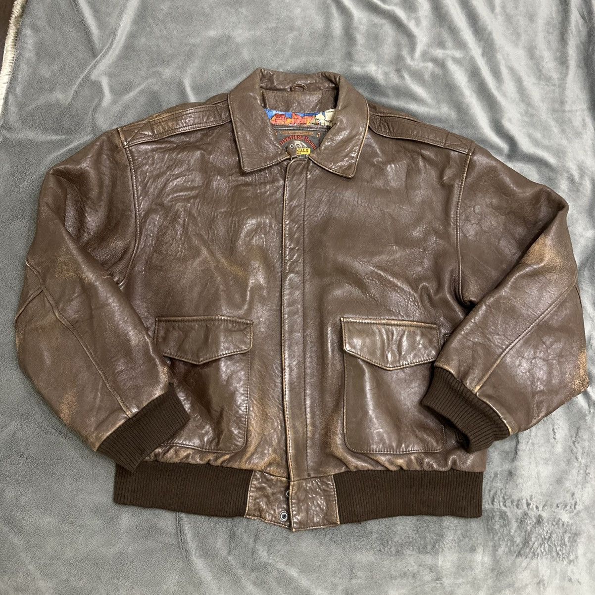 Adventure Bound ADVENTURE BOUND Mens Wilsons Leather Bomber Jacket Size US XL / EU 56 / 4 - 1 Thumbnail