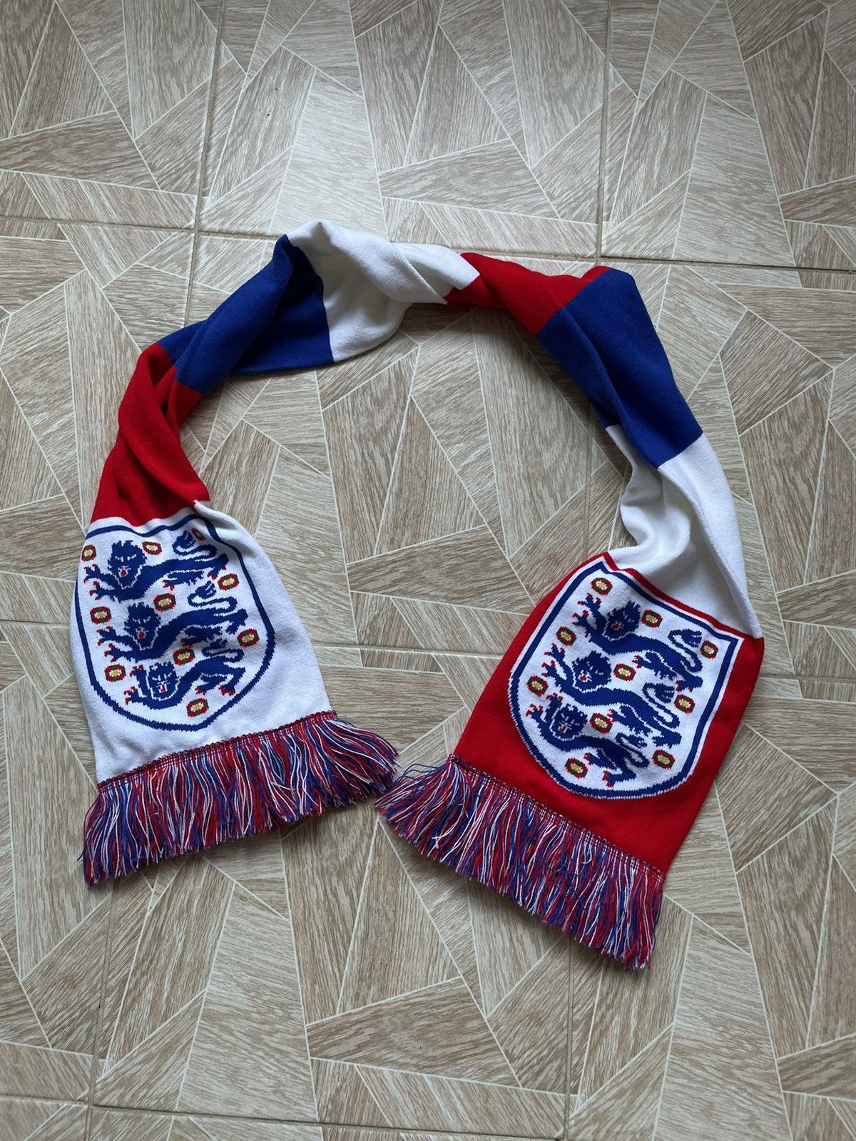Vintage Vintage Football Soccer Englang Logo Scarf Size ONE SIZE - 1 Thumbnail