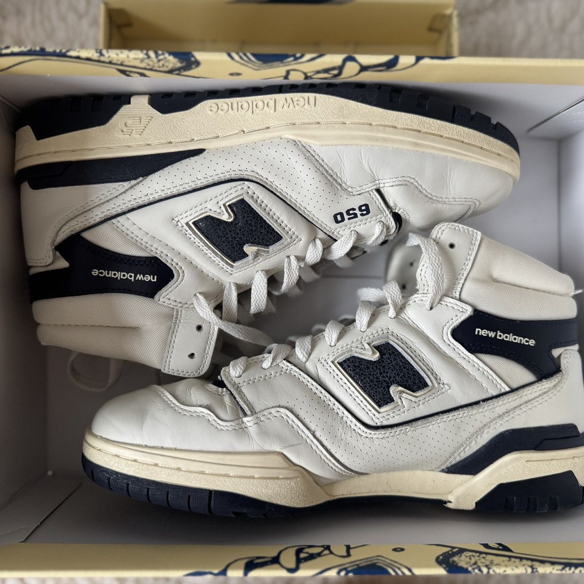 Aime Leon Dore × New Balance New Balance 650R Aime Leon Dore White Navy Size US 9 / EU 42 - 2 Thumbnail