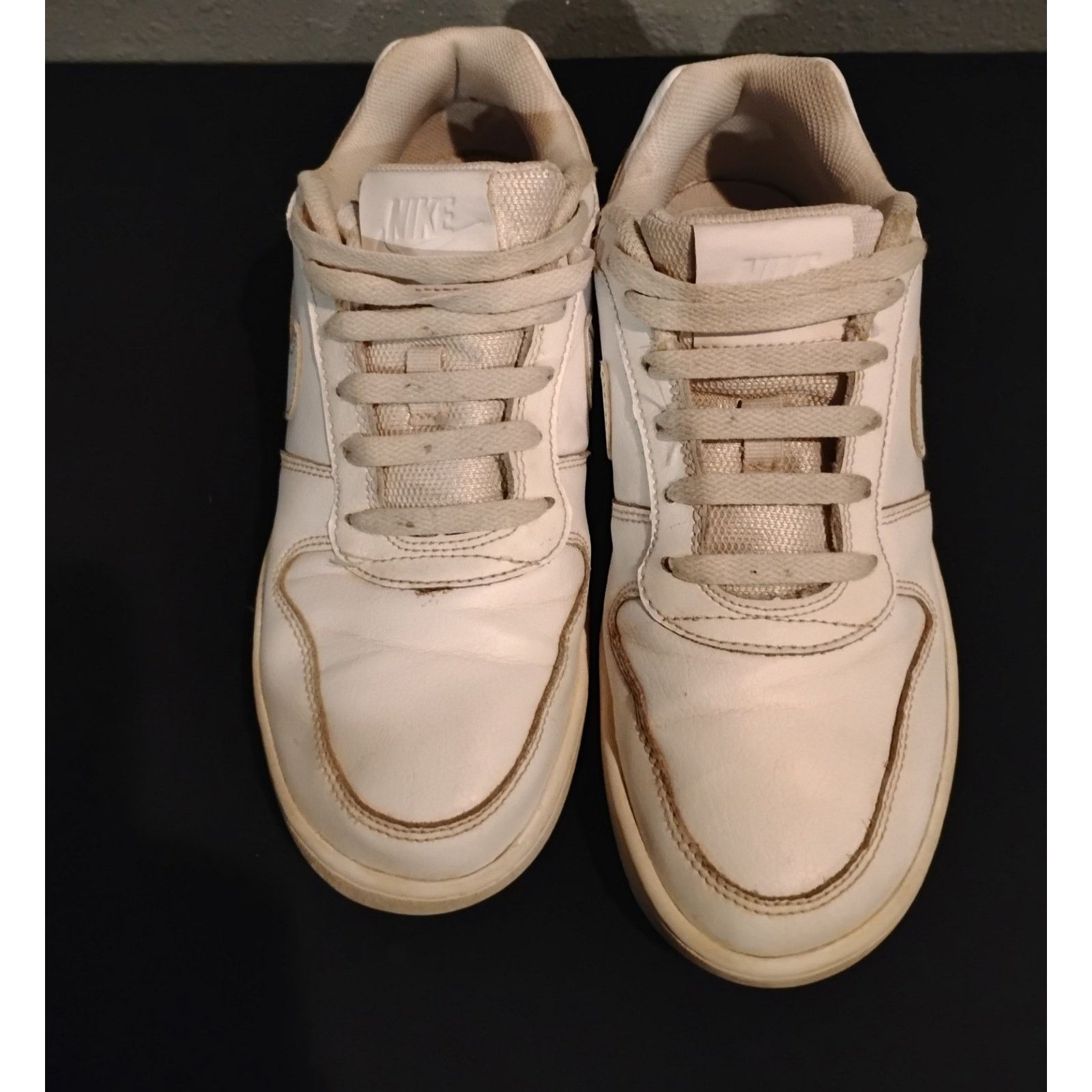 Nike (8) Nike Ebernon White Leather Low Cut Sneakers Size US 8 / IT 38 - 4 Thumbnail