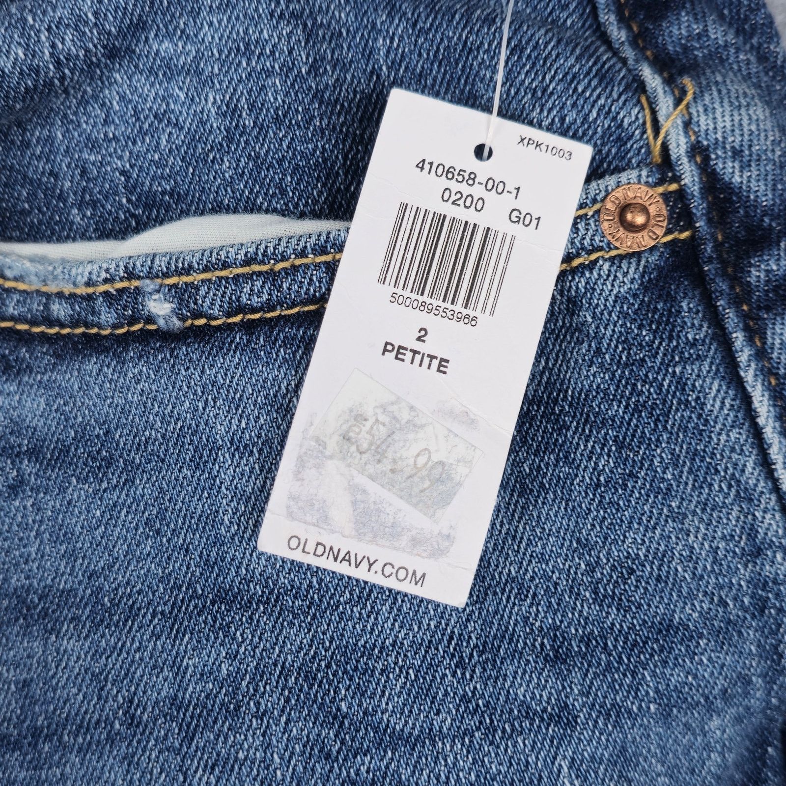 Old Navy Old Navy 2P Curvy OG Straight Distressed Jeans Raw Hem Size 26" / US 2 / IT 38 - 17 Thumbnail