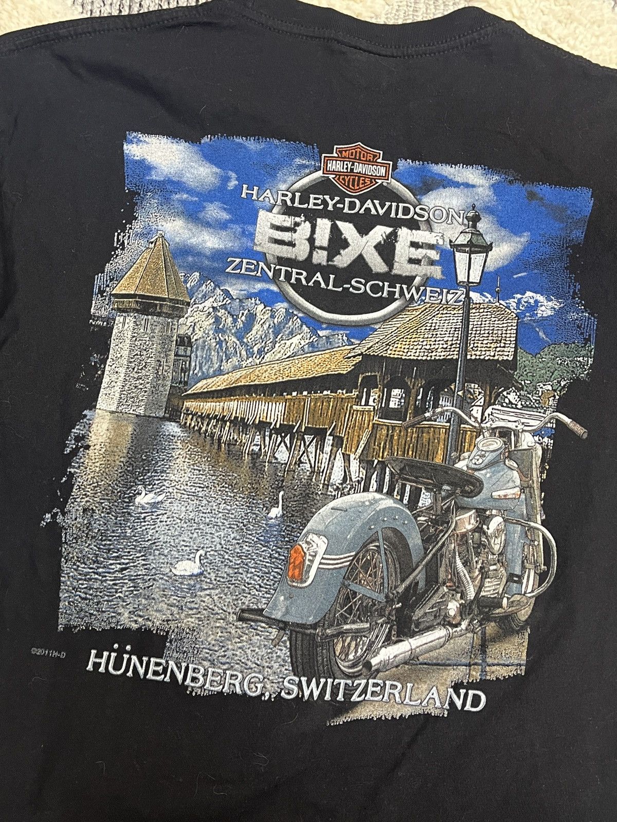 Harley Davidson × Vintage HARLEY DAVIDSON VINTAGE SWITZERLAND MOTOR T SHIRT Size US M / EU 48-50 / 2 - 3 Thumbnail