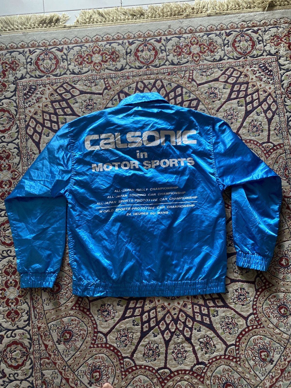 Gear for Sports Vintage Calsonic Nissan Racing Team Jacket Le Mans 24H WSPC Size US L / EU 52-54 / 3 - 7 Thumbnail