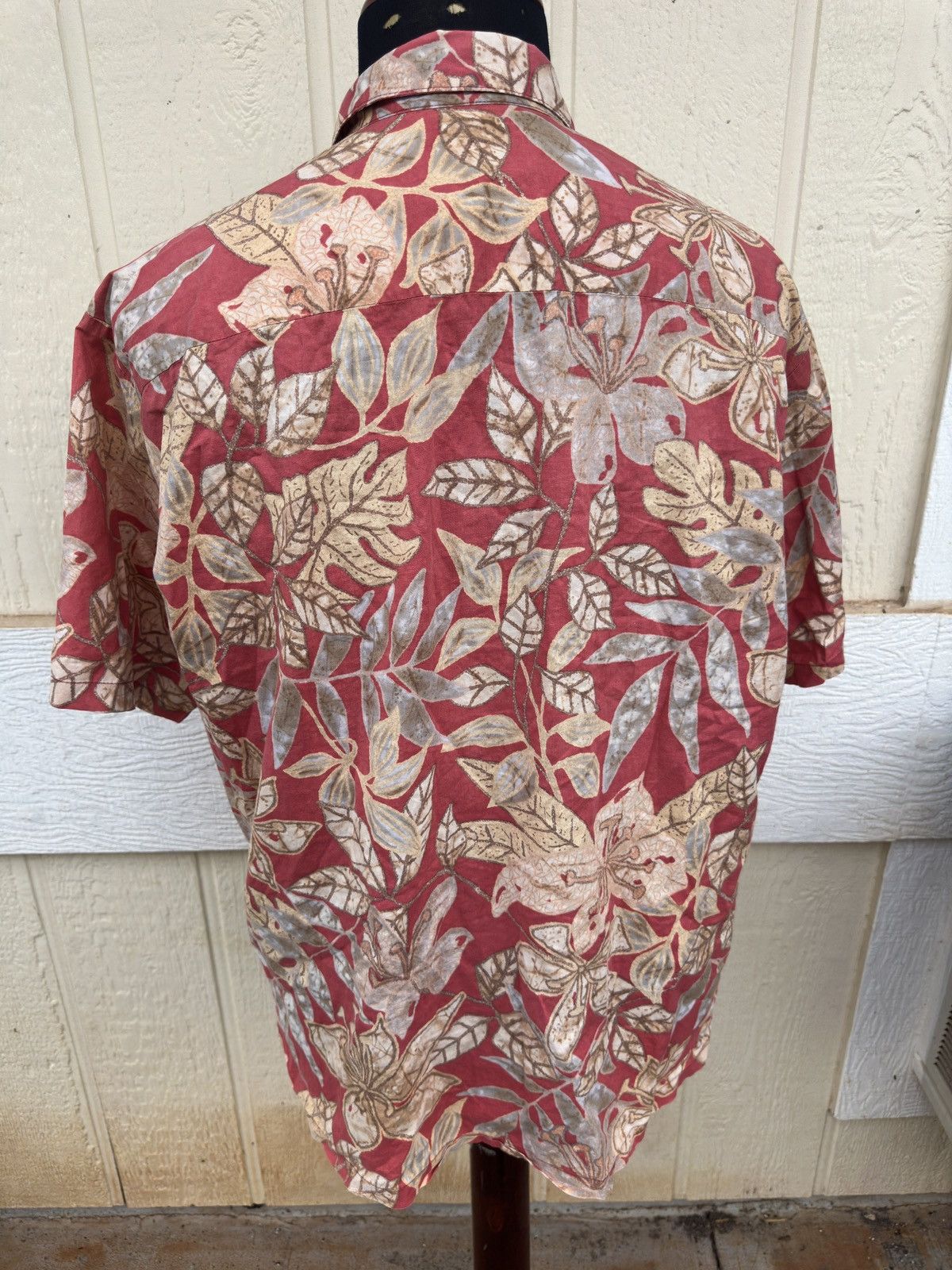 Tori Richard Tori Richard Hawaiian Print Full Button Red Men's Large Size US L / EU 52-54 / 3 - 2 Thumbnail